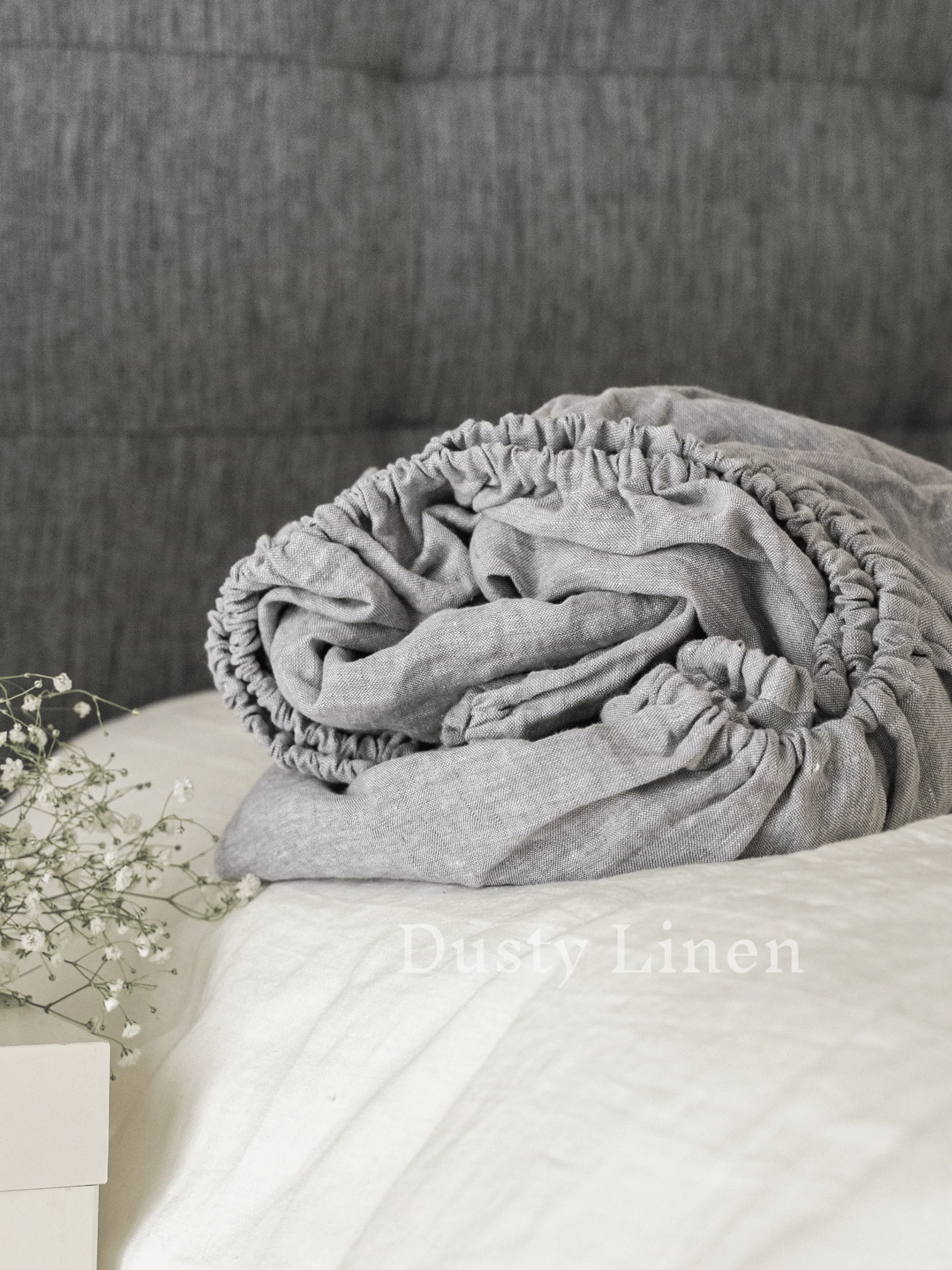 100 % Linen fitted sheet