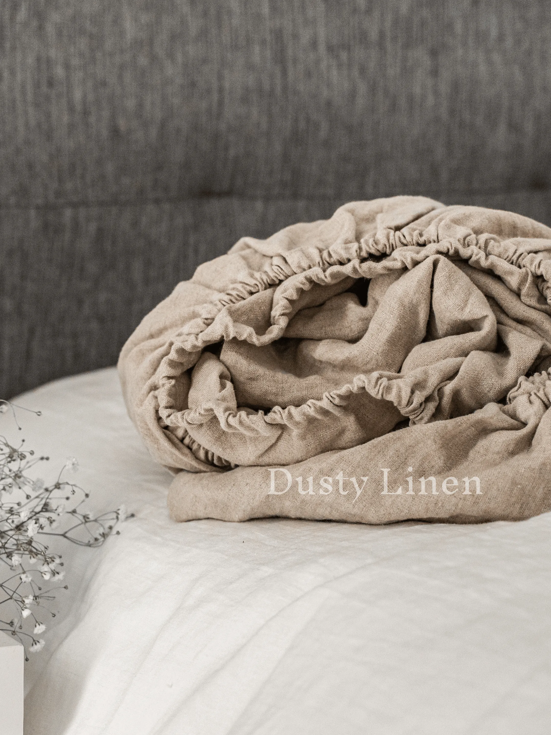 100 % Linen fitted sheet
