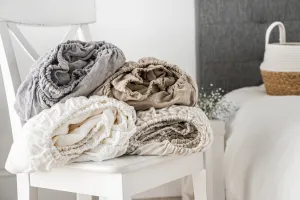 100 % Linen fitted sheet