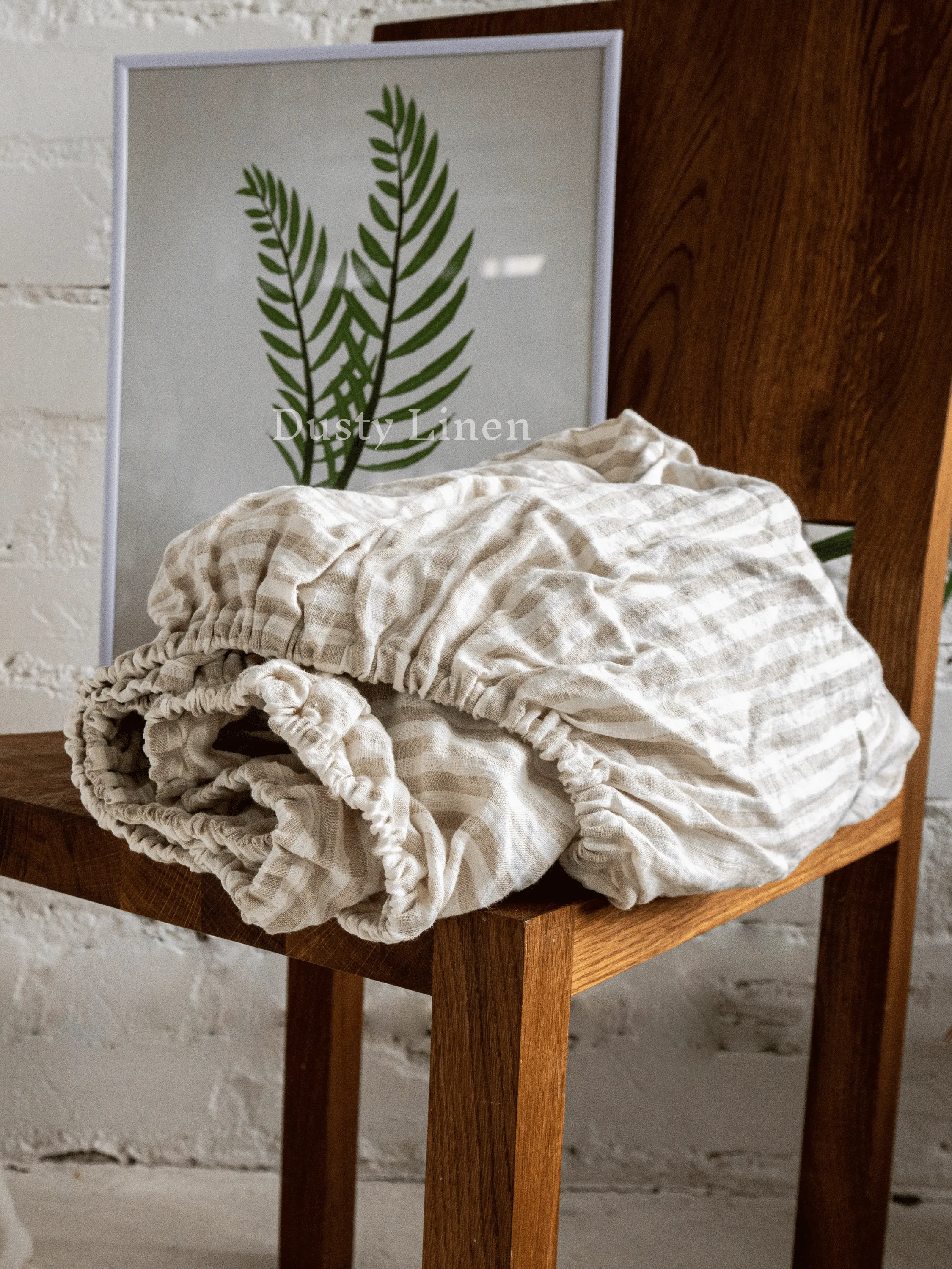 100 % Linen fitted sheet