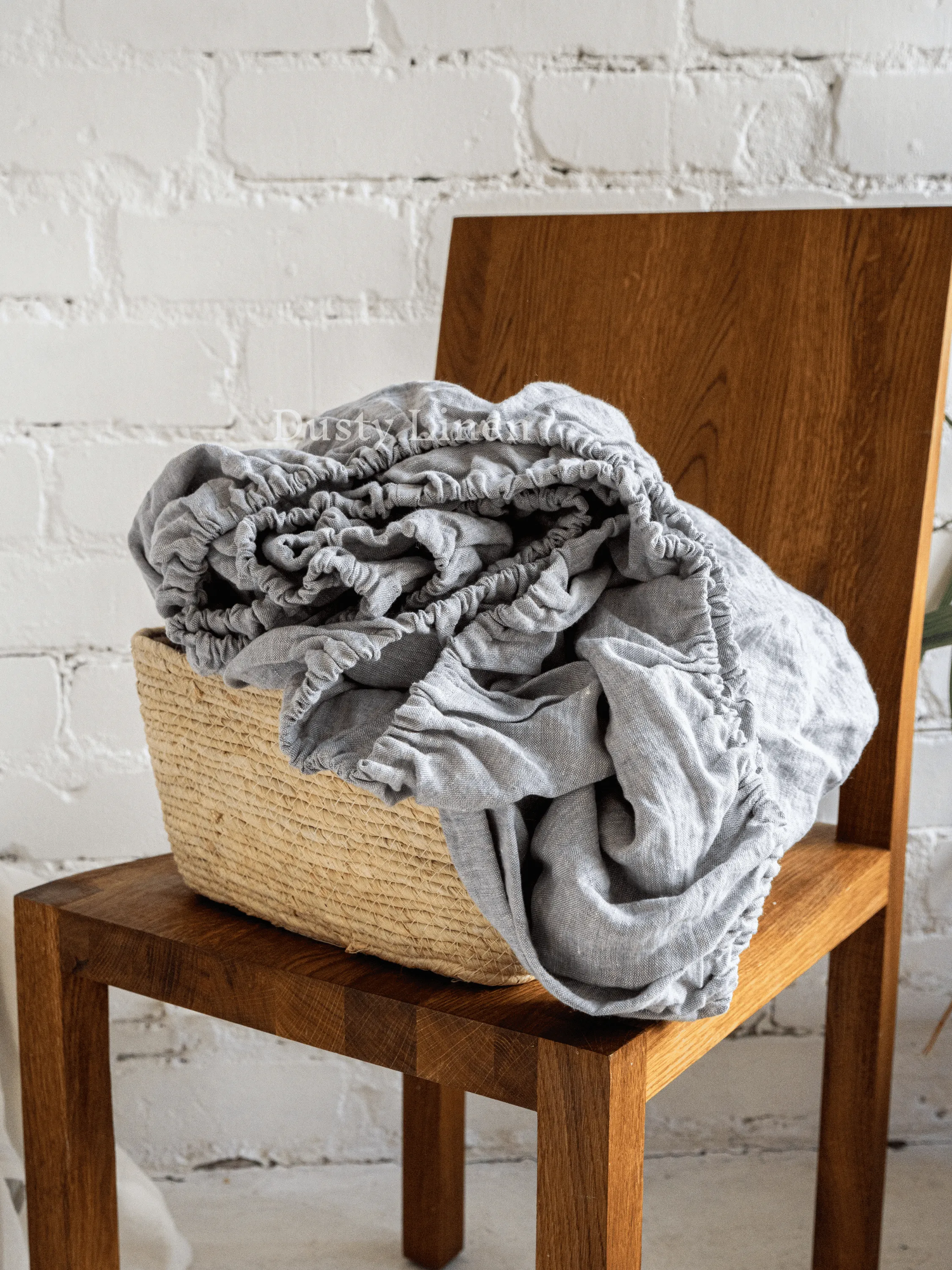 100 % Linen fitted sheet