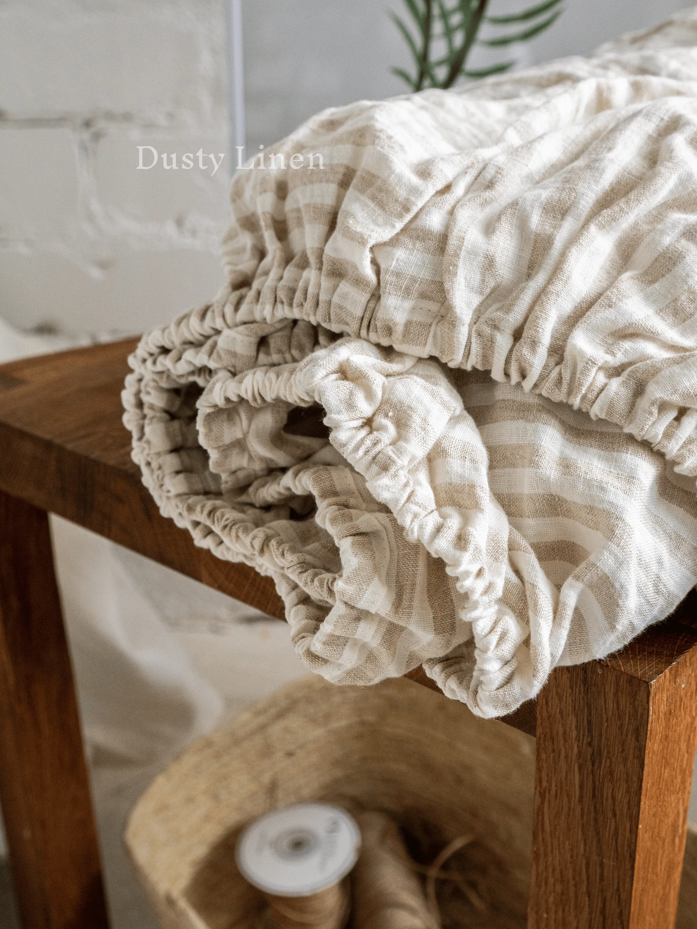 100 % Linen fitted sheet