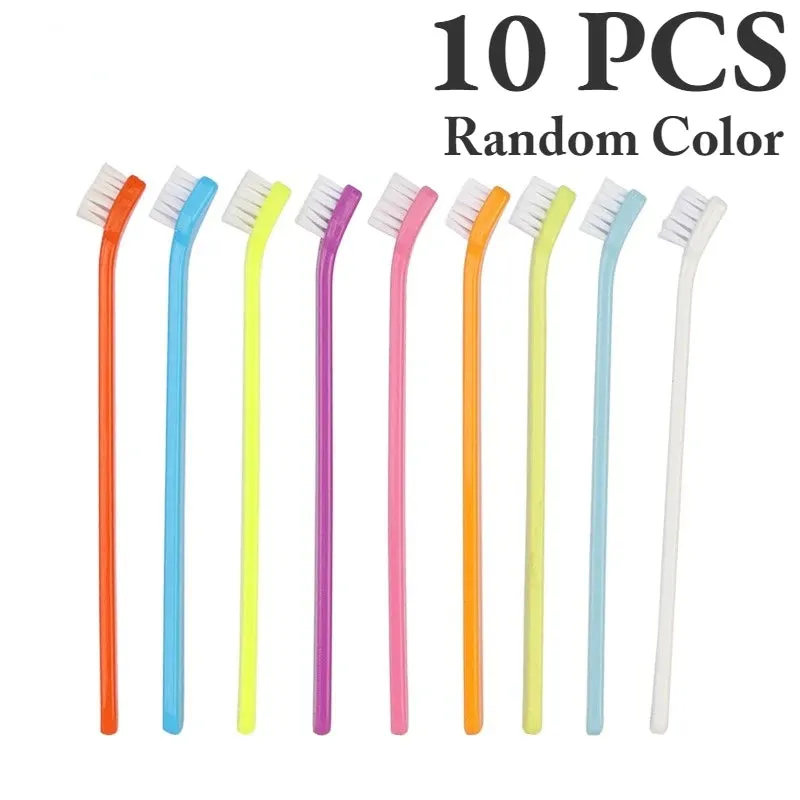 10pcs Colourful Pet Tooth Brush