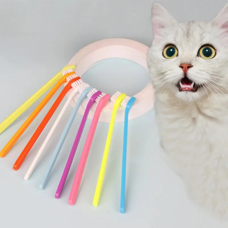 10pcs Colourful Pet Tooth Brush