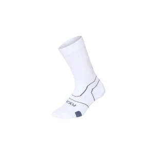 2XU Vectr Cushion Crew Socks - White/Grey