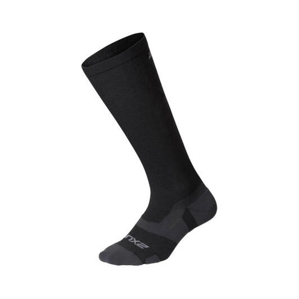 2XU Vectr Light Cushion Full Length Compression Socks - Black/Titanium