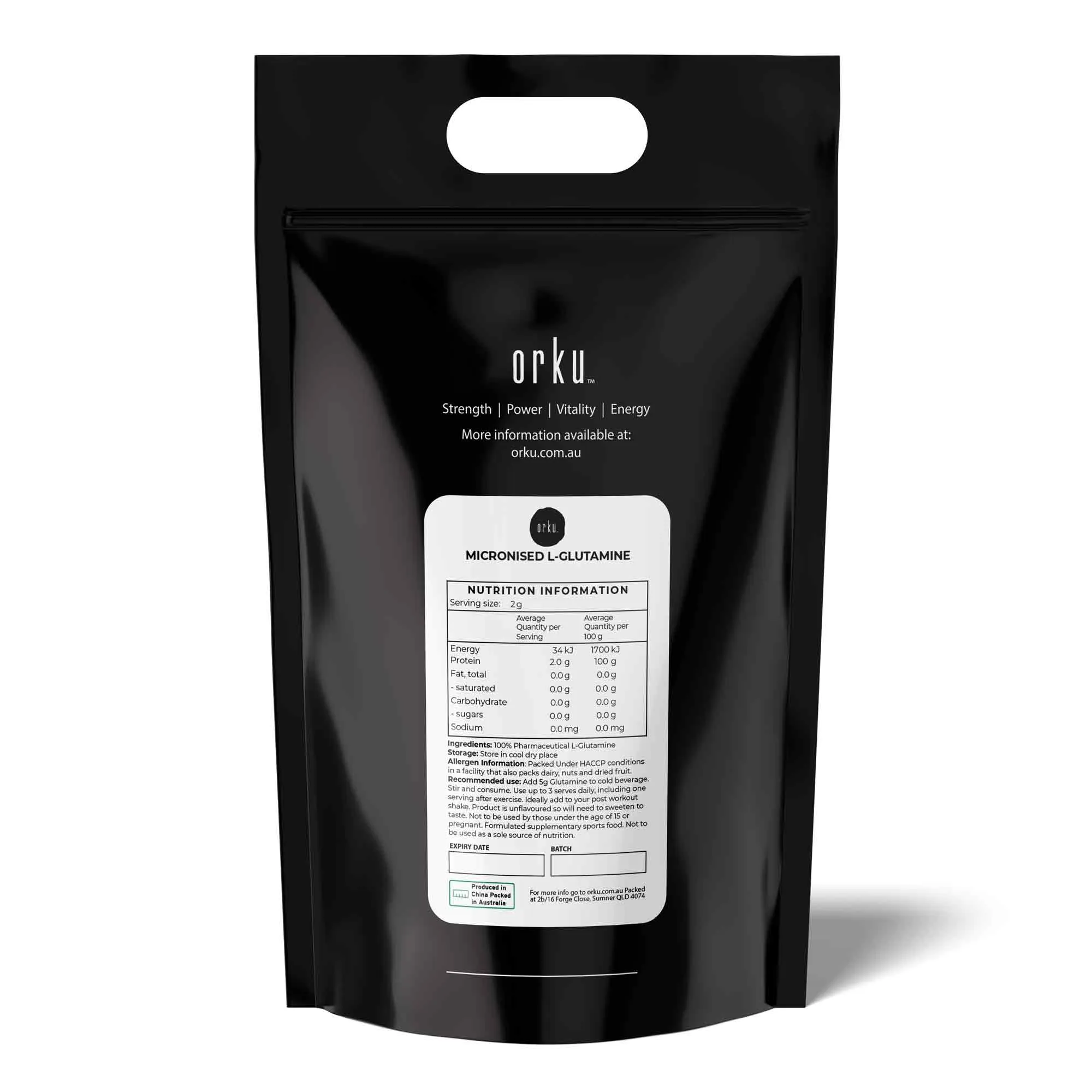5Kg Micronised L-Glutamine Powder - Pure Protein Supplement