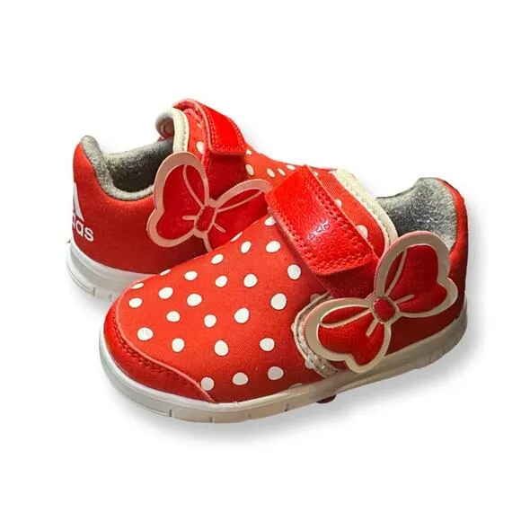 Adidas Disney X M&amp;M Minnie Mouse Size 7K Infant Velcro Shoes with Box