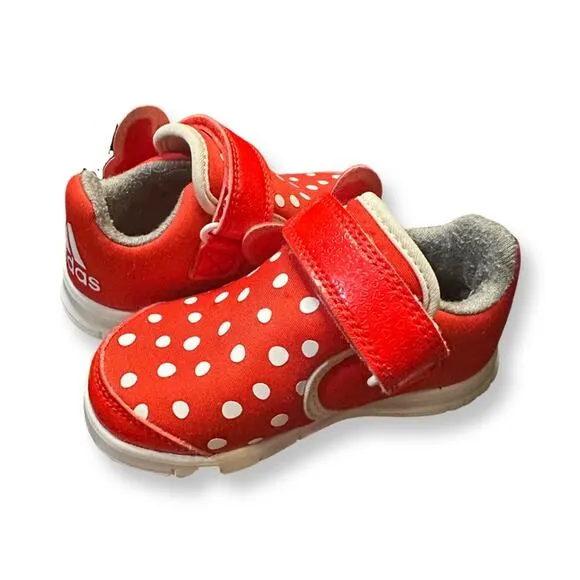 Adidas Disney X M&amp;M Minnie Mouse Size 7K Infant Velcro Shoes with Box