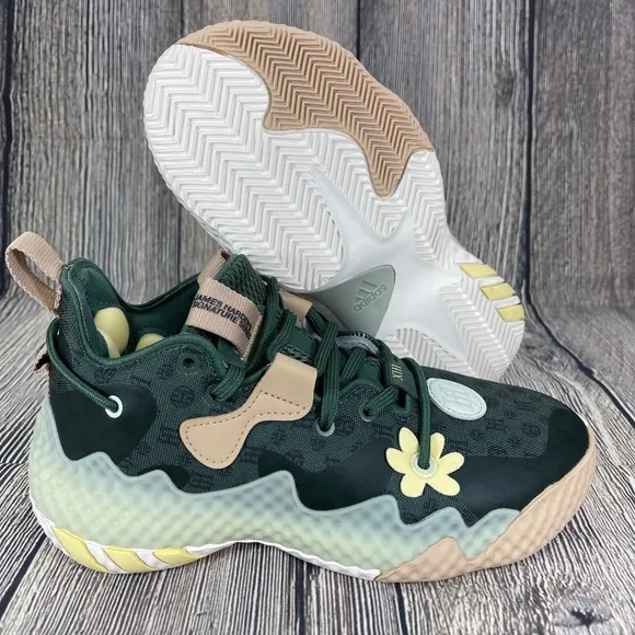 Adidas Harden Vol 6 J Green Oxide/Almost Yellow/Linen Green youth sizes GV7058