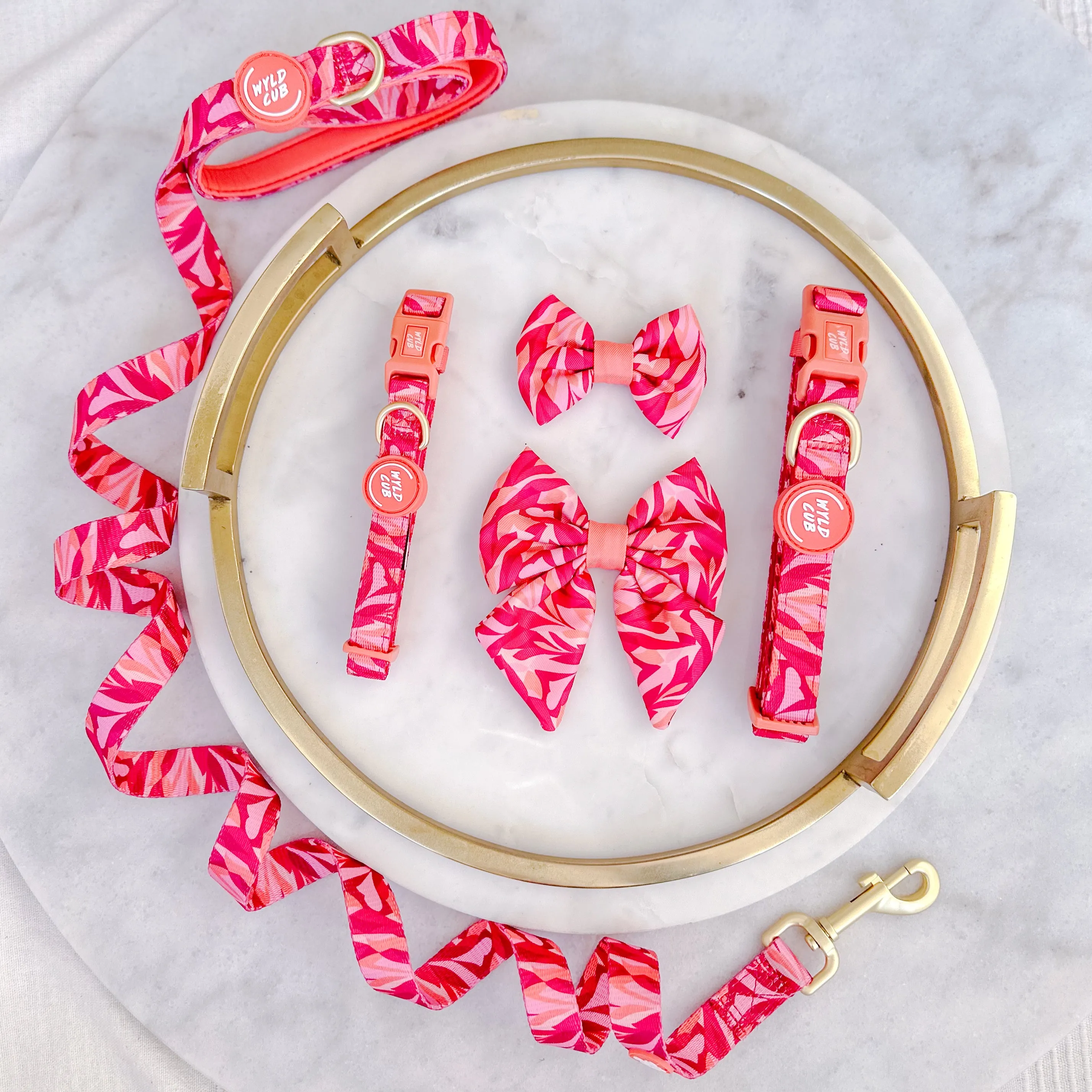 Adjustable Dog Collar: Kew Honeysuckle