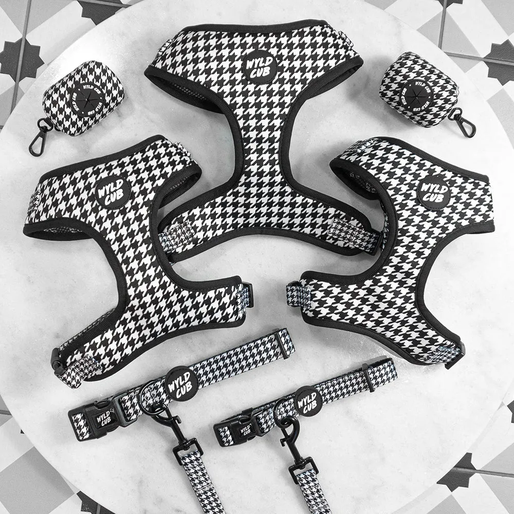 Adjustable Dog Collar: Knightsbridge Houndstooth