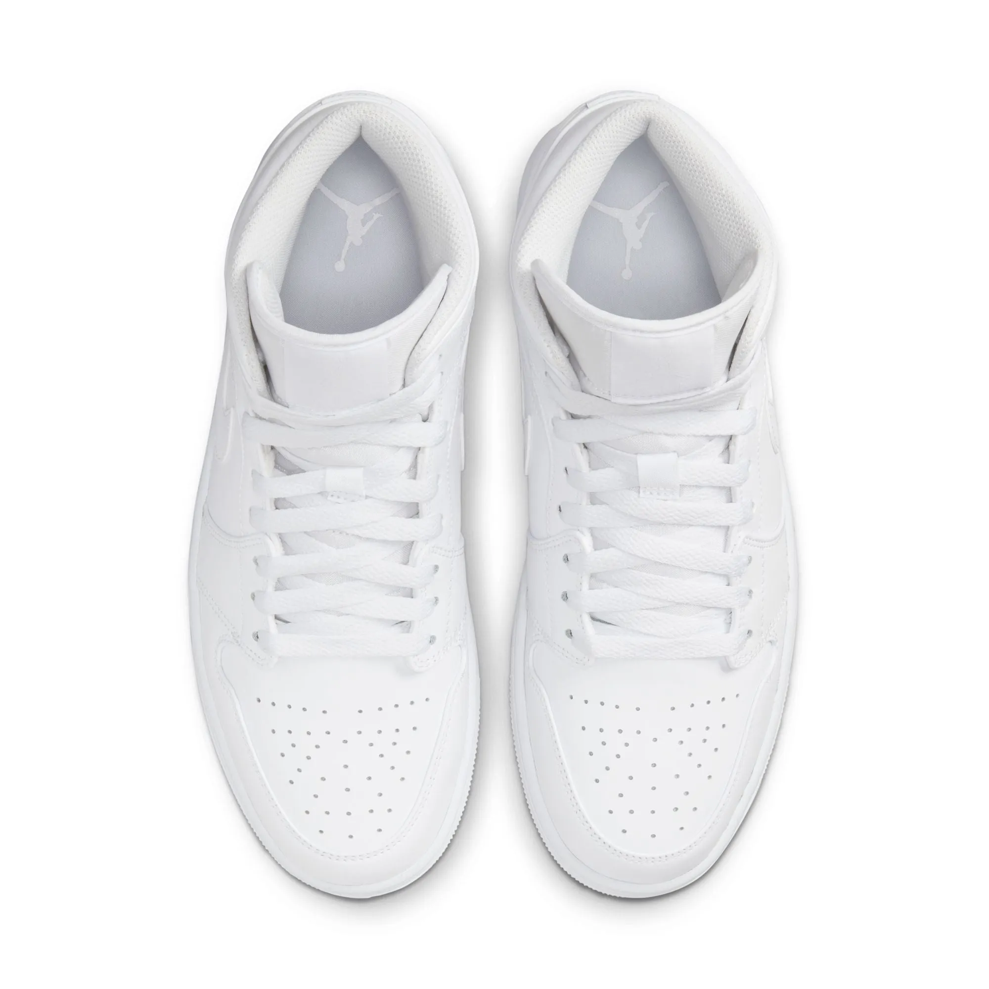 AIR JORDAN 1 MID 554724-136 - WHITE/WHITE