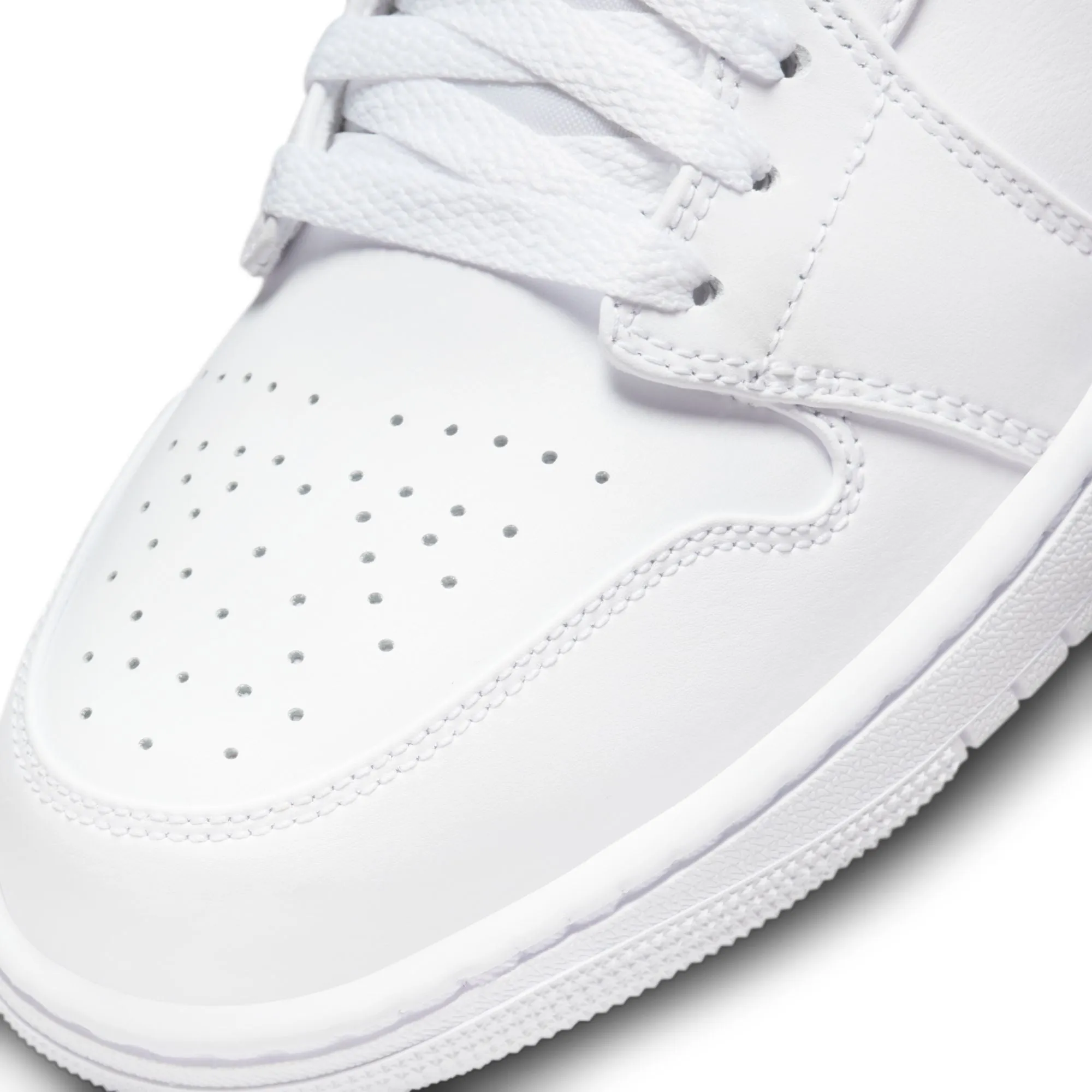 AIR JORDAN 1 MID 554724-136 - WHITE/WHITE