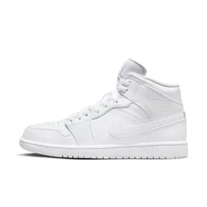 AIR JORDAN 1 MID 554724-136 - WHITE/WHITE