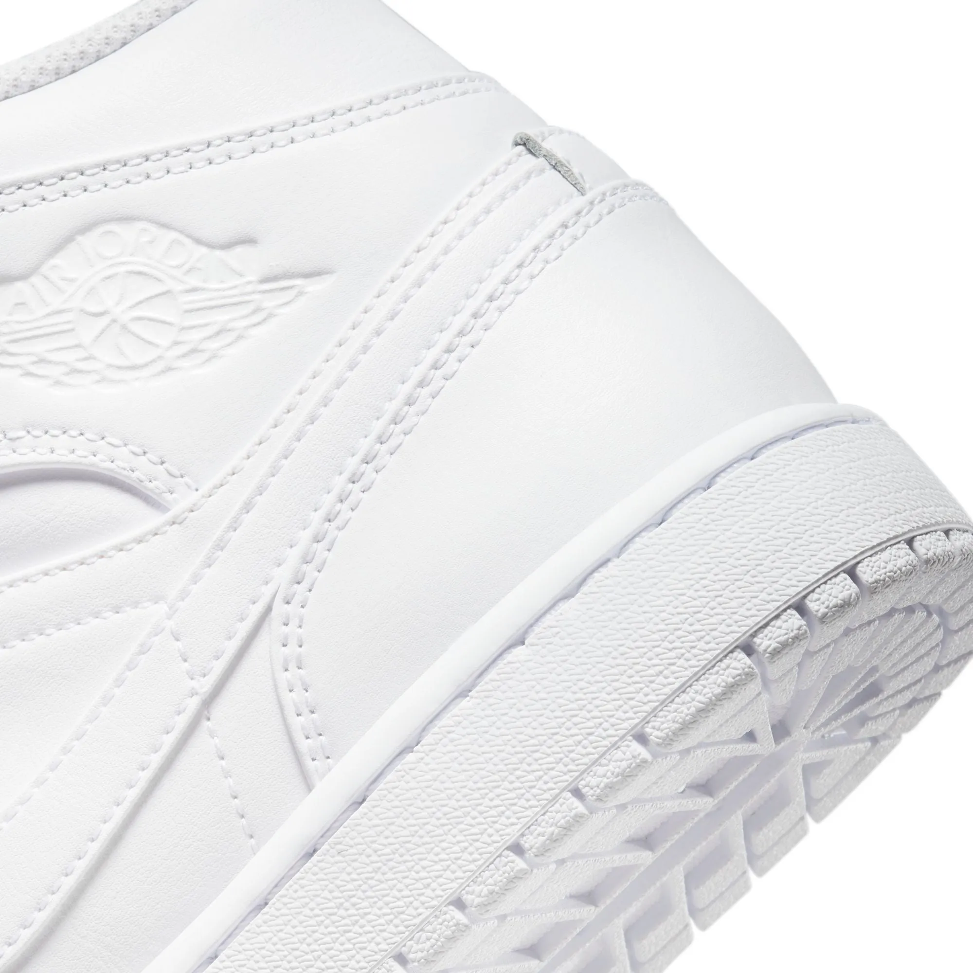 AIR JORDAN 1 MID 554724-136 - WHITE/WHITE