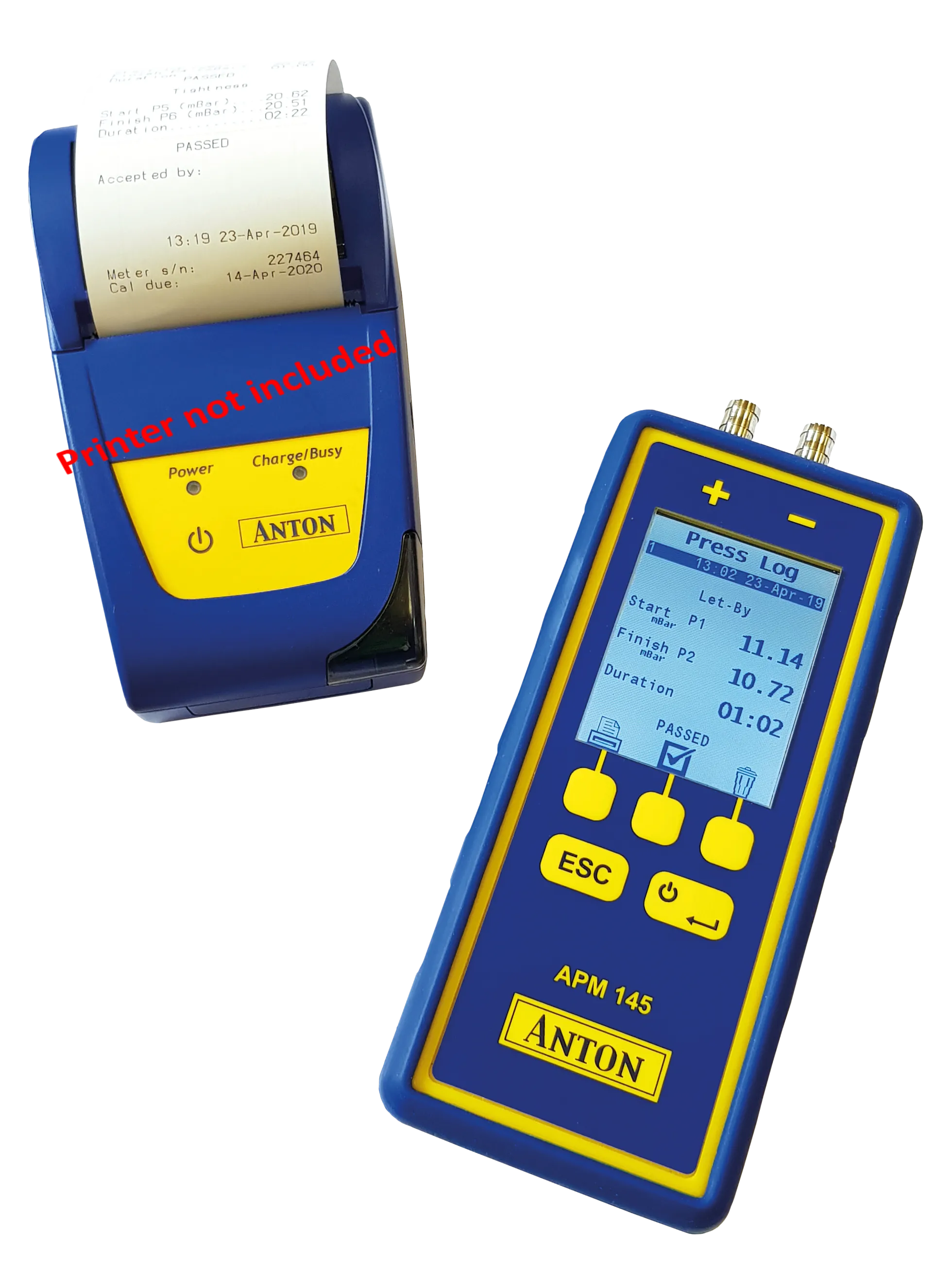 Anton APM 155 Differential Pressure Meter with Bluetooth for iOS and Android