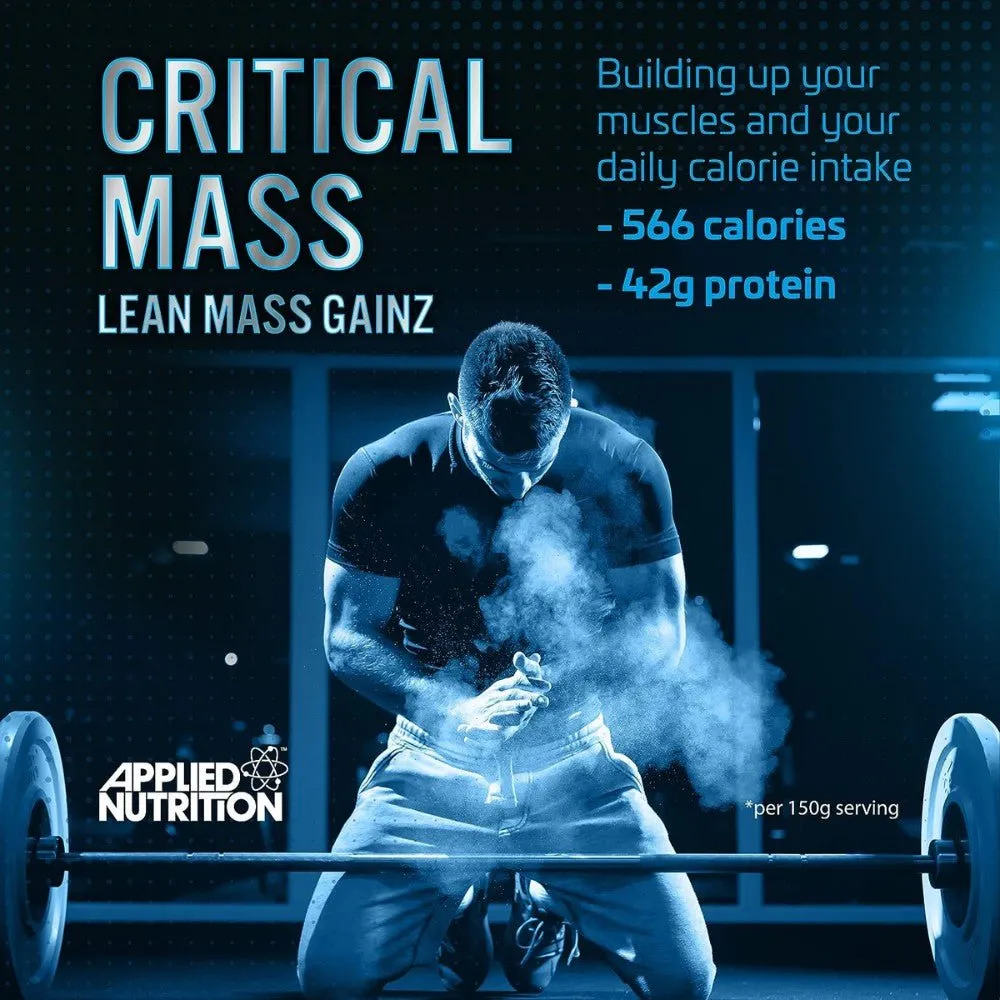 Applied Critical Mass Professional Lean Mass Gainer (per 60g scoop 17g Protein, 30g Carbs, 226 Calorie) HALAL