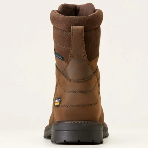 Ariat Men's Rigtek Csa 8" Comp Toe WP Work Boot -Brown- 10035989