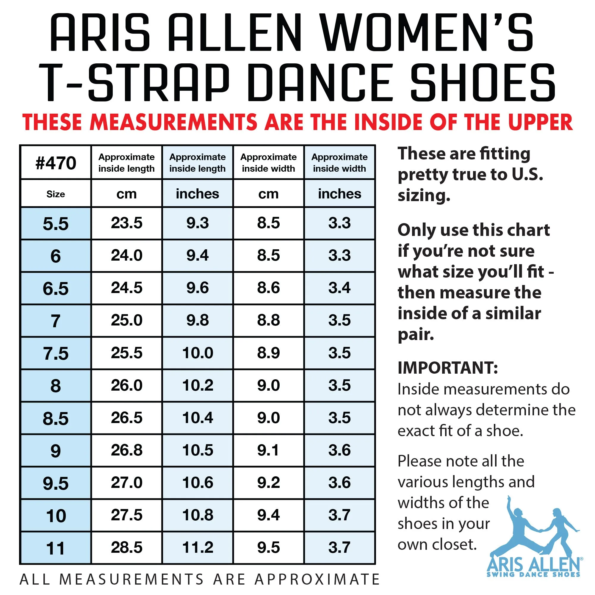 Aris Allen Women's Black T-Strap Dance Shoes