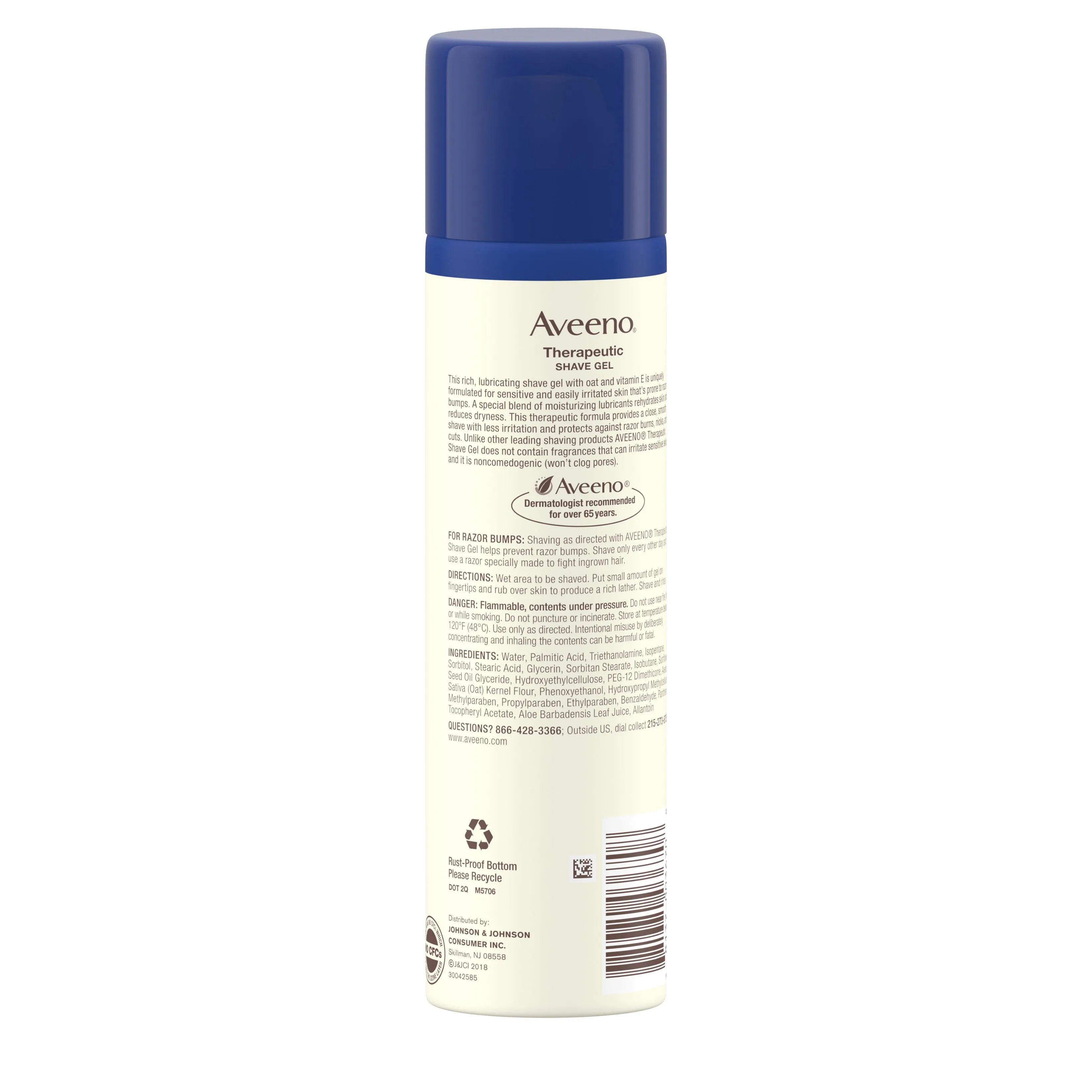 Aveeno Therapeutic Shave Gel, 7 Oz