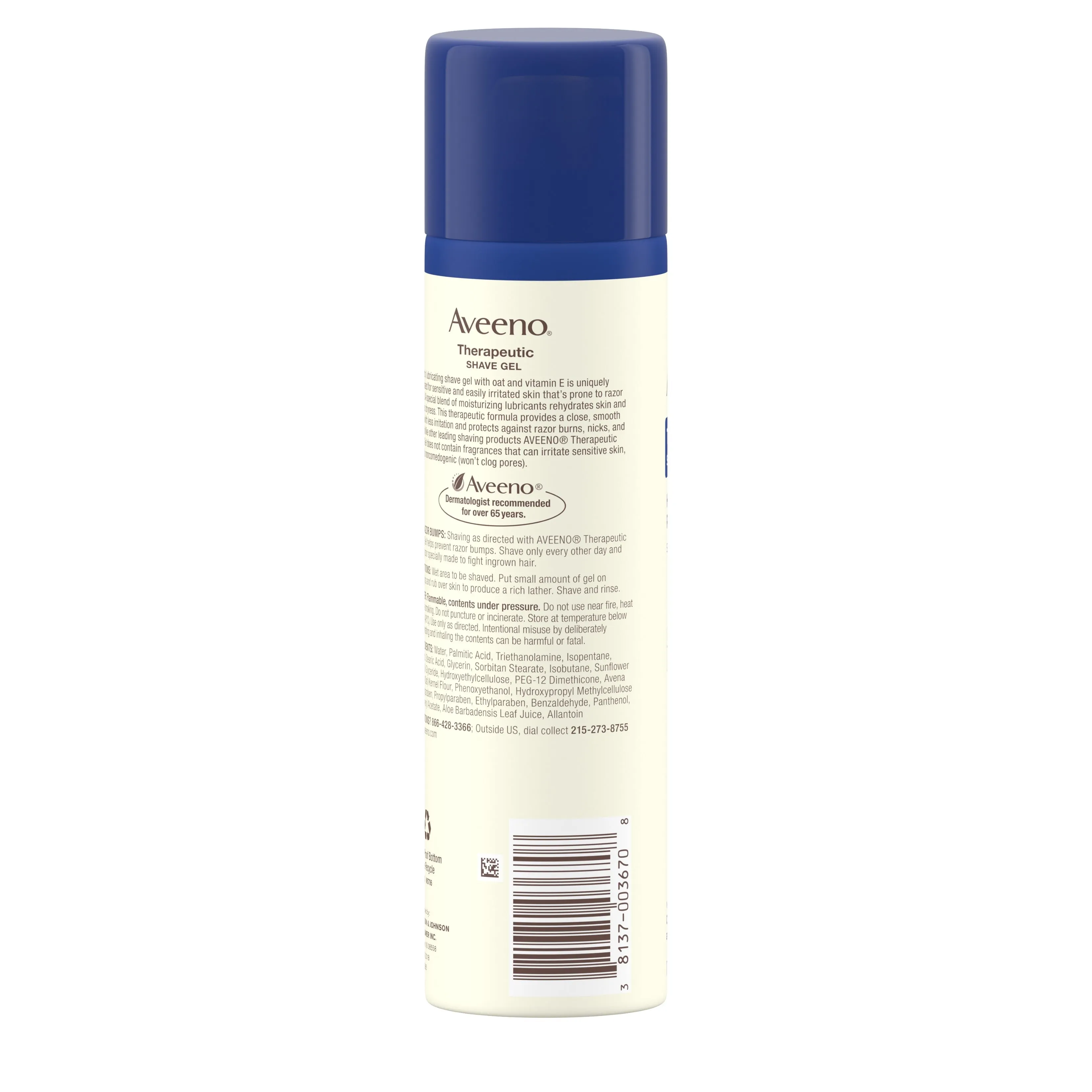 Aveeno Therapeutic Shave Gel, 7 Oz