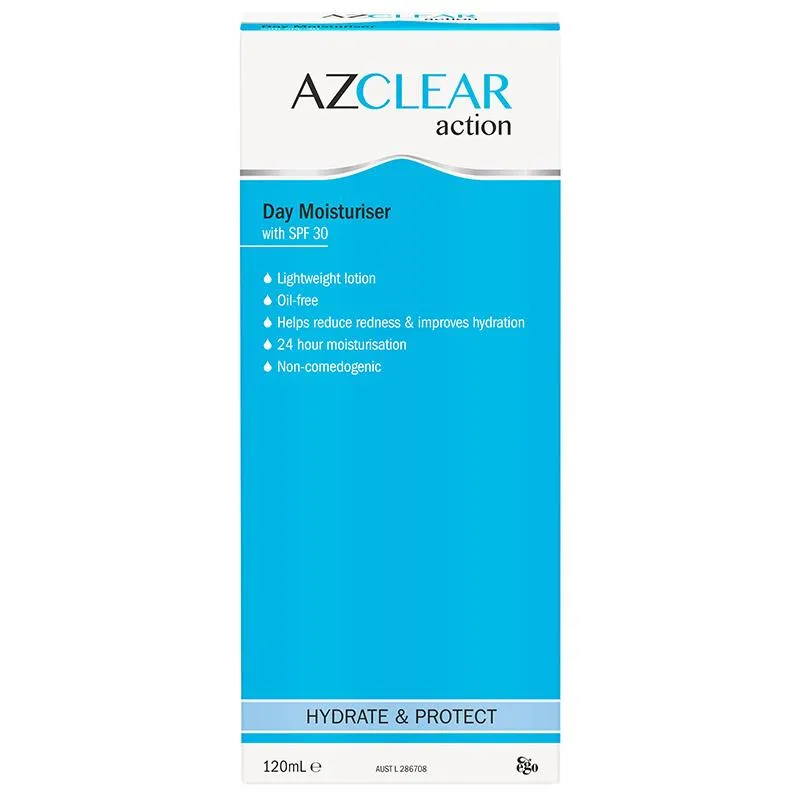 Azclear Day Moisturiser SPF30 120mL
