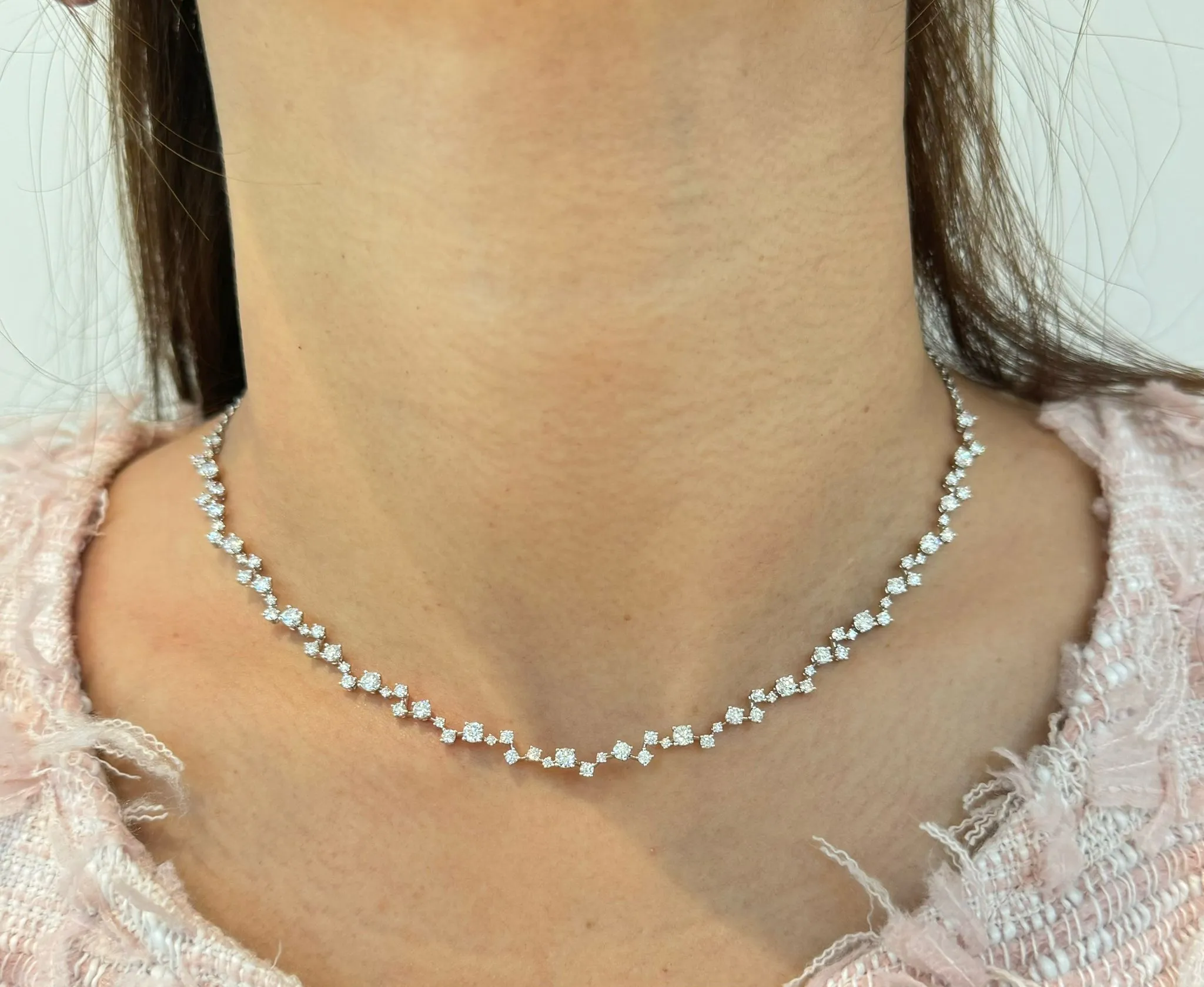 Baby's Breath Diamond Necklace