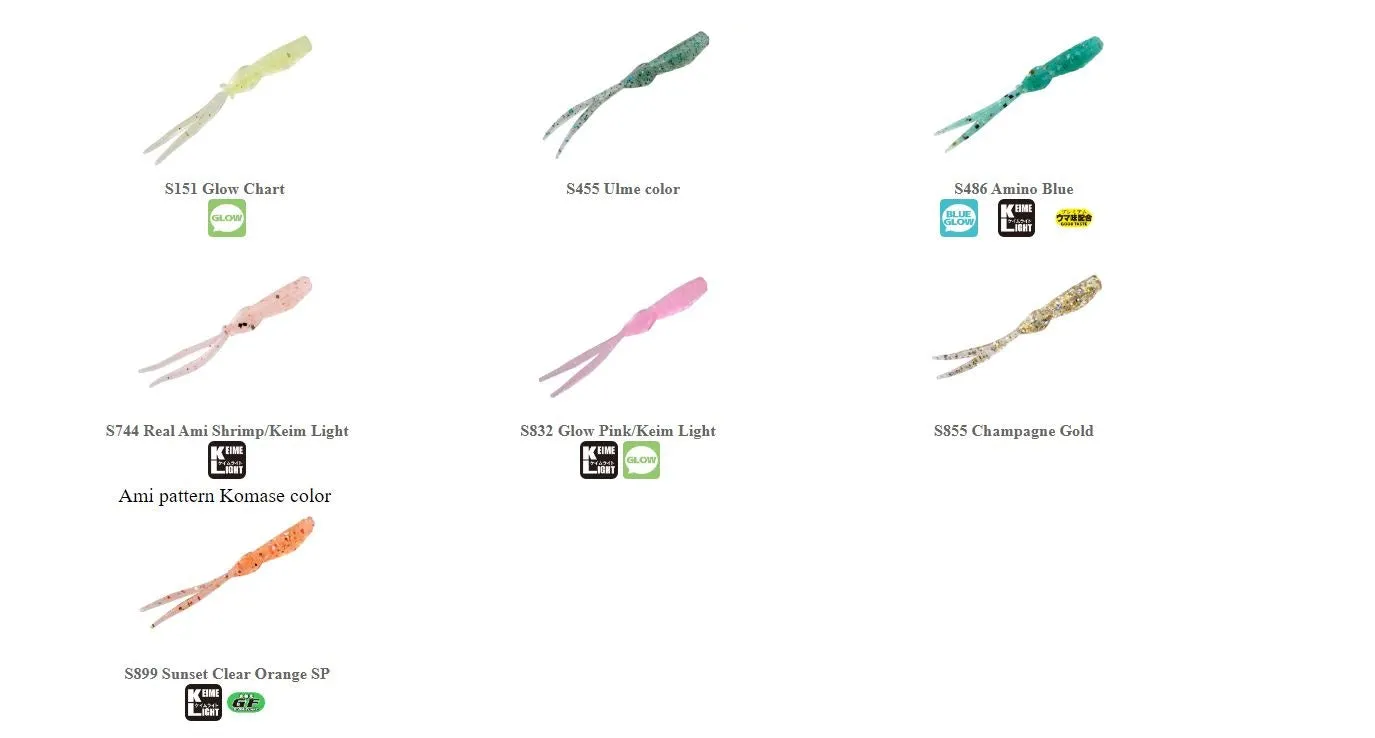 BAIT BREATH Aji-R Mini Aji Soft Plastics - 1.2"