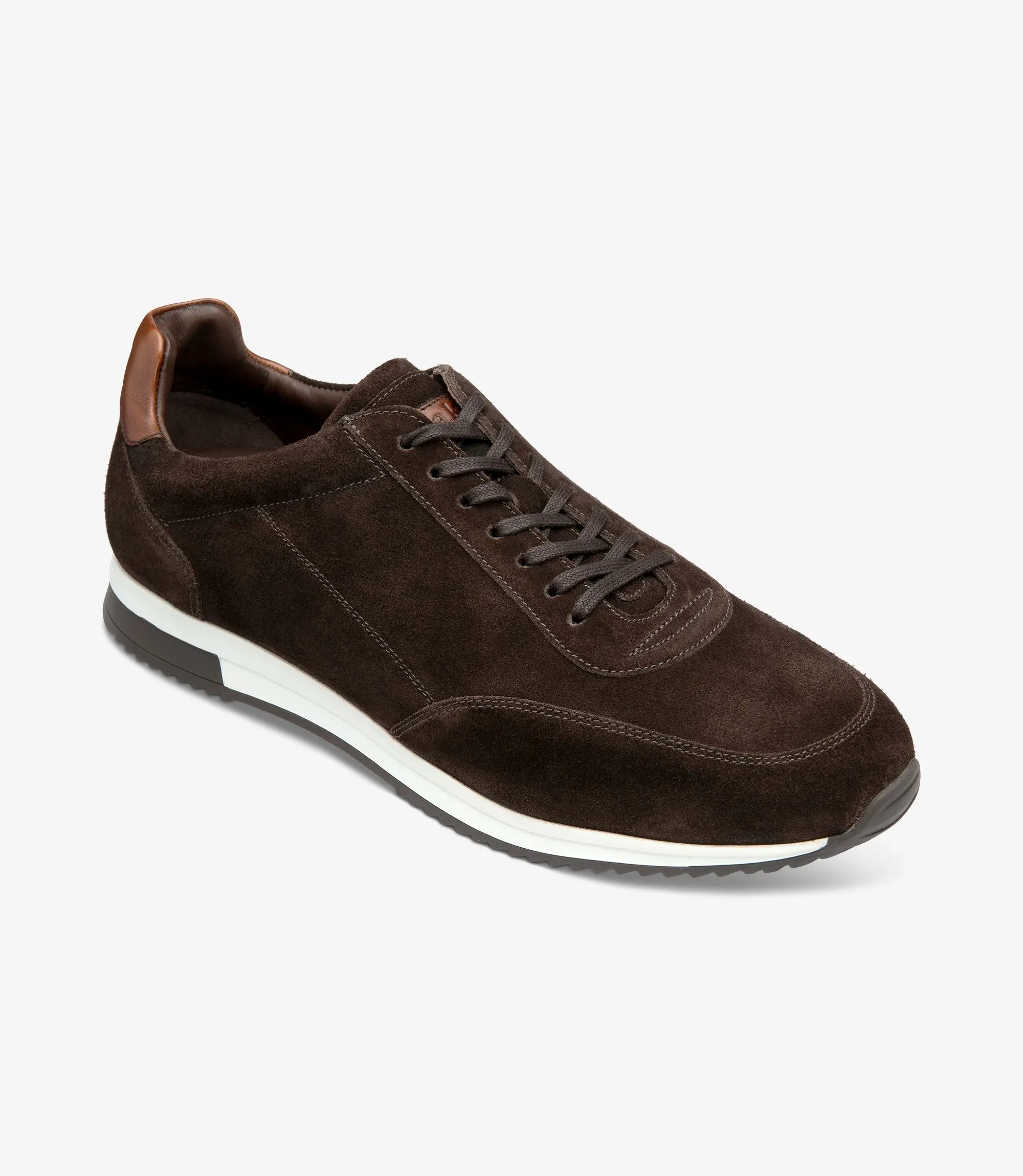 Bannister Dark Brown Suede