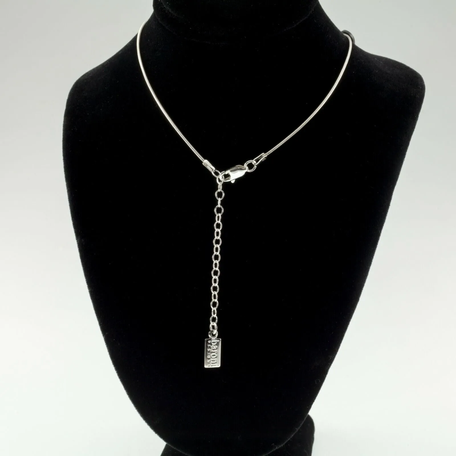 Baroni Sterling Silver Mother's Day Mother of Pearl Heart Pendant
