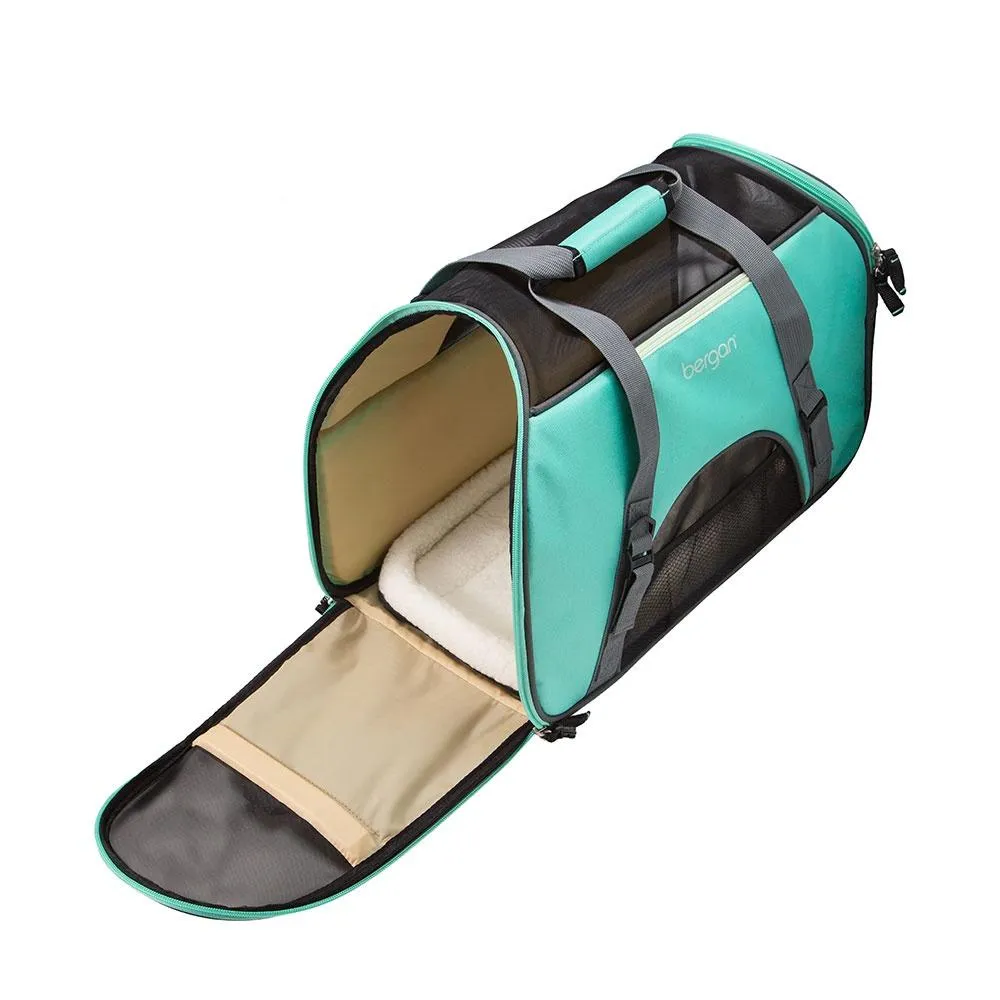 Bergan Pet Comfort Carrier (Large Black / Brown 19" x 10" x 13")