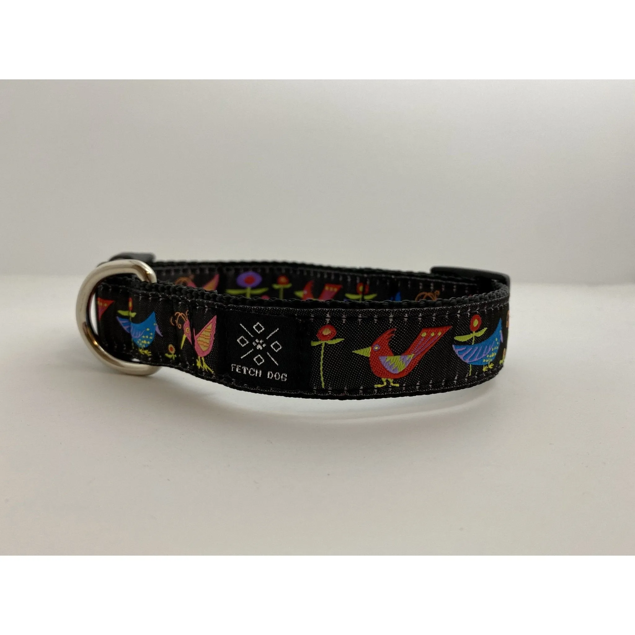 Birds and Flowers Dog Collar