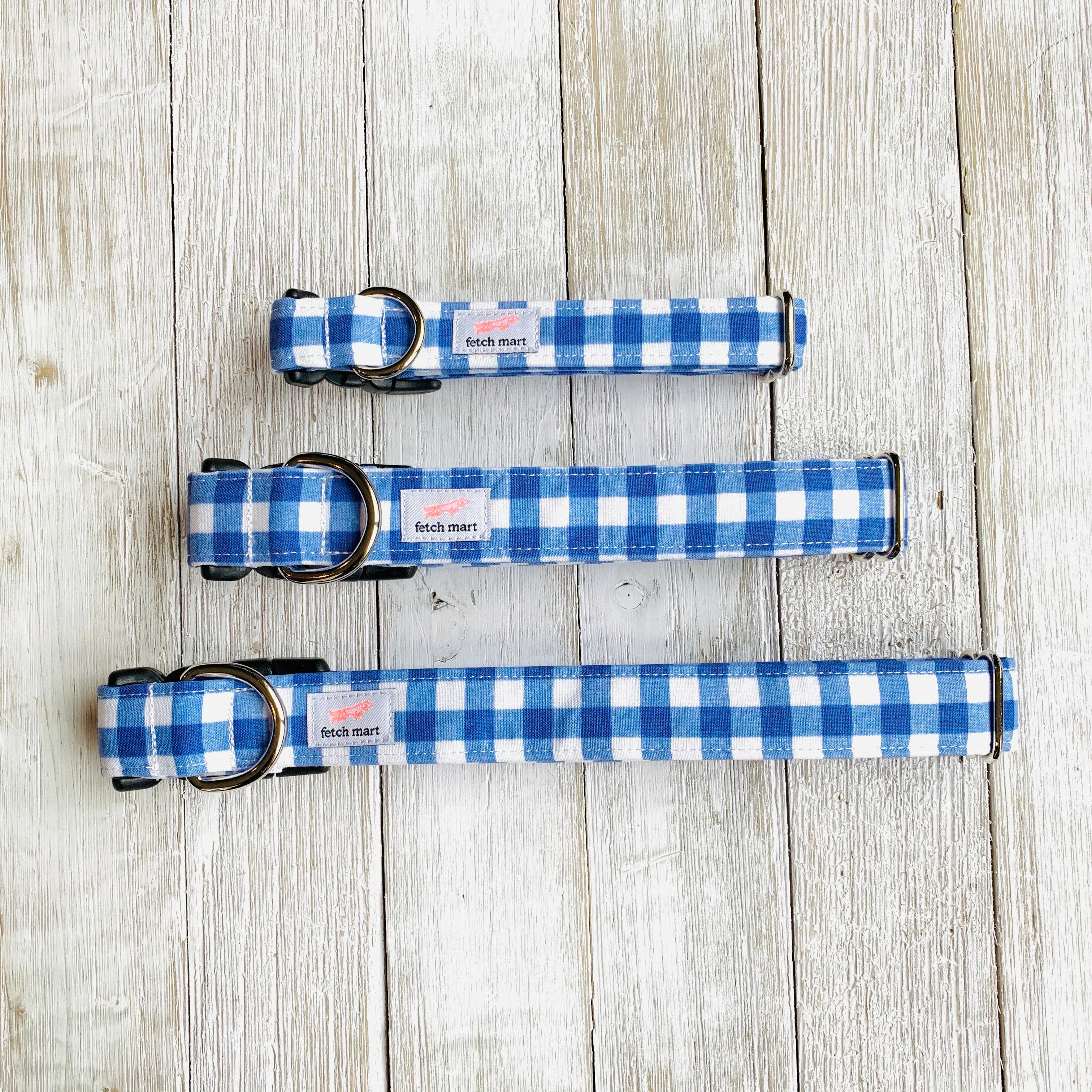 Blue Gingham Collar