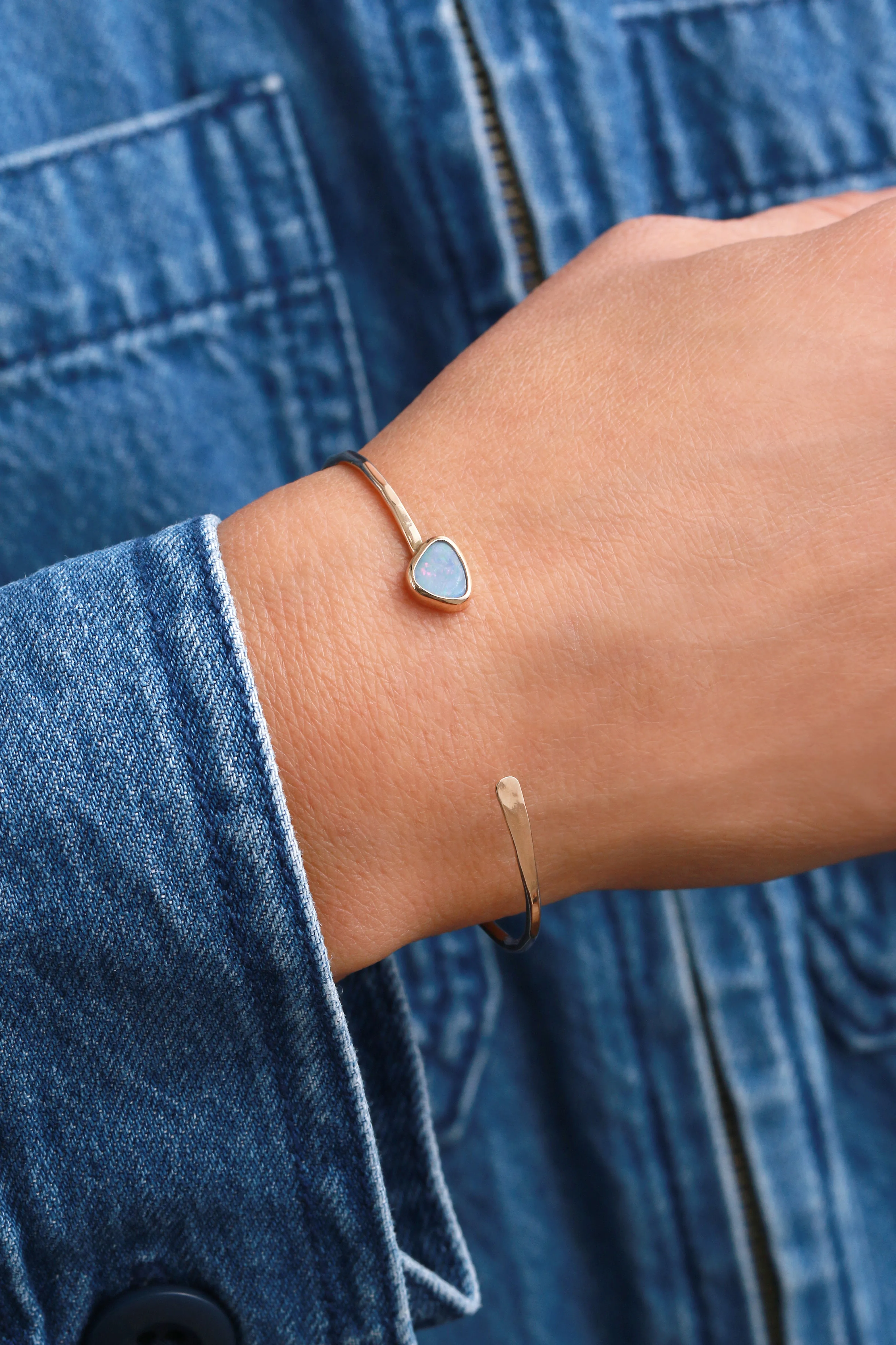 Blue Opal Cuff Bracelet