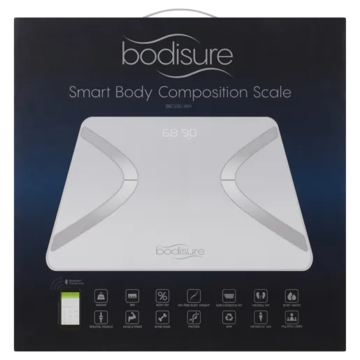 BODISURE BBC100 Smart Body Composition Scales – Black or White
