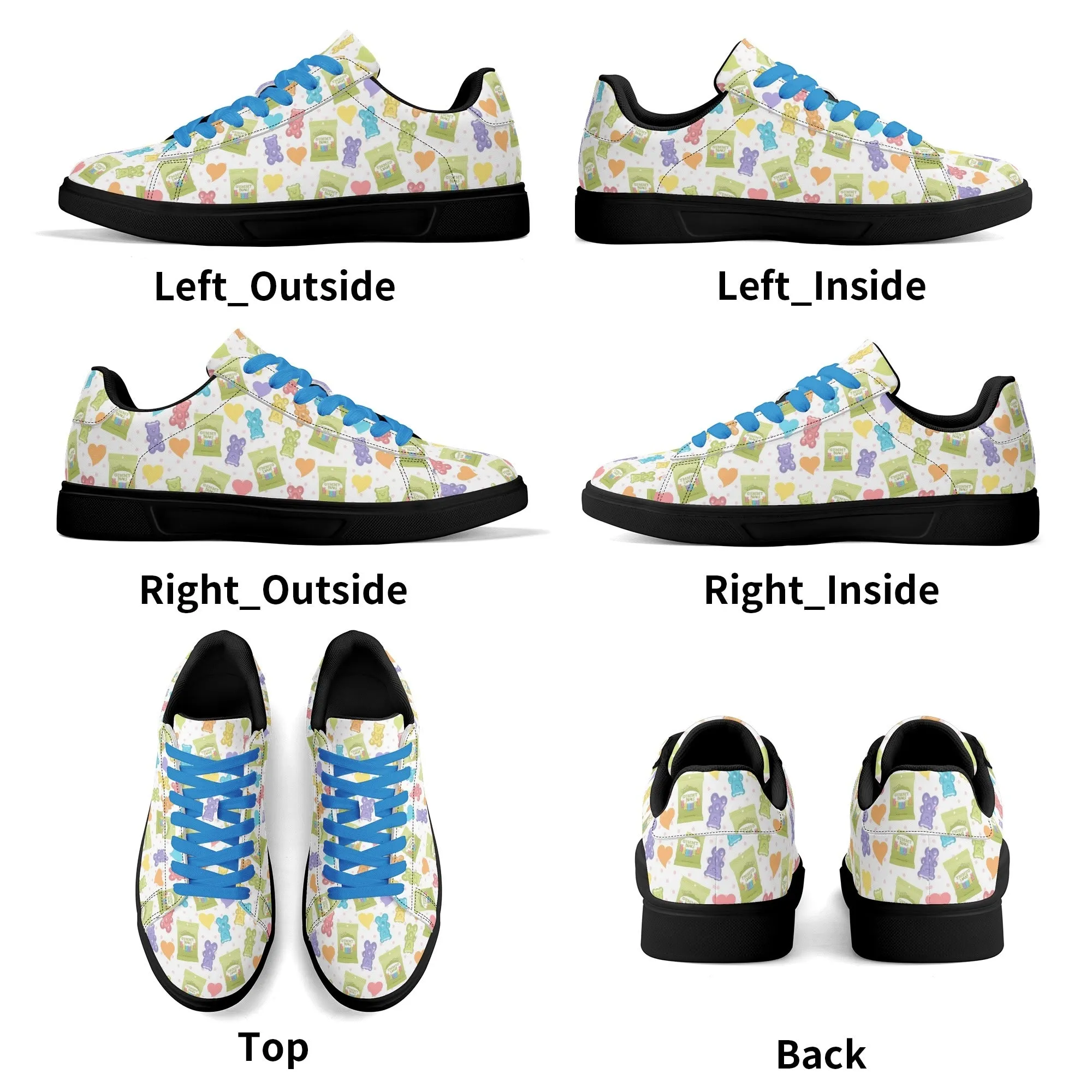 Bouncey Bears Unisex Low Top Leather Kicks