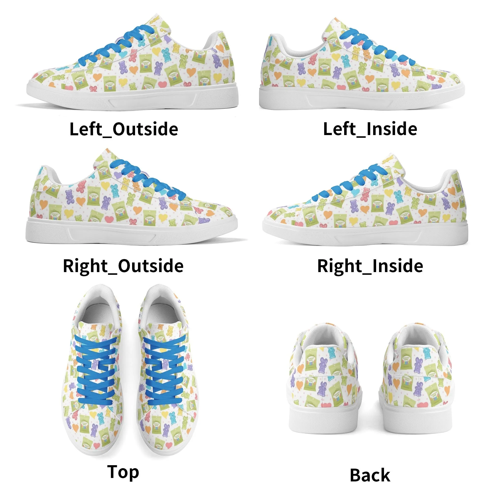 Bouncey Bears Unisex Low Top Leather Kicks
