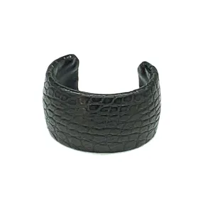 CA Amazon Black Alligator Cuff