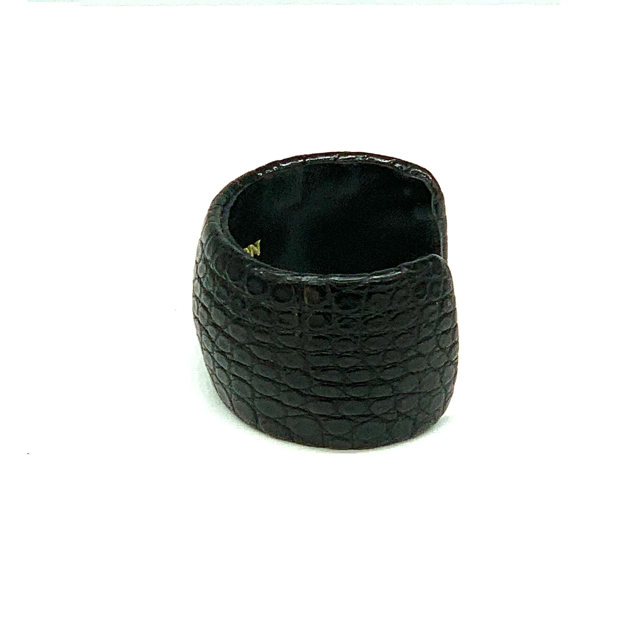 CA Amazon Black Alligator Cuff