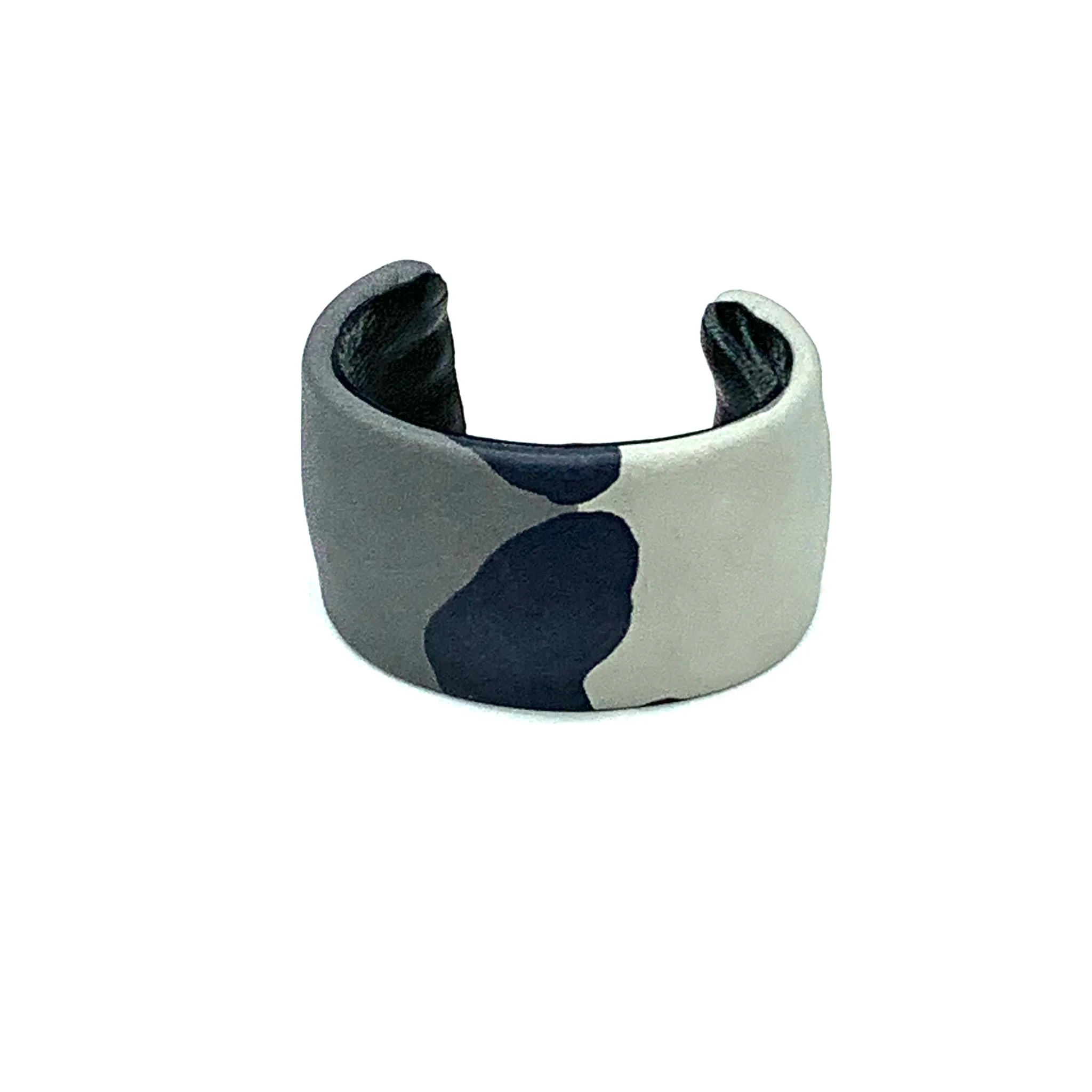 CA Amazon Grey Leather Camouflage Cuff