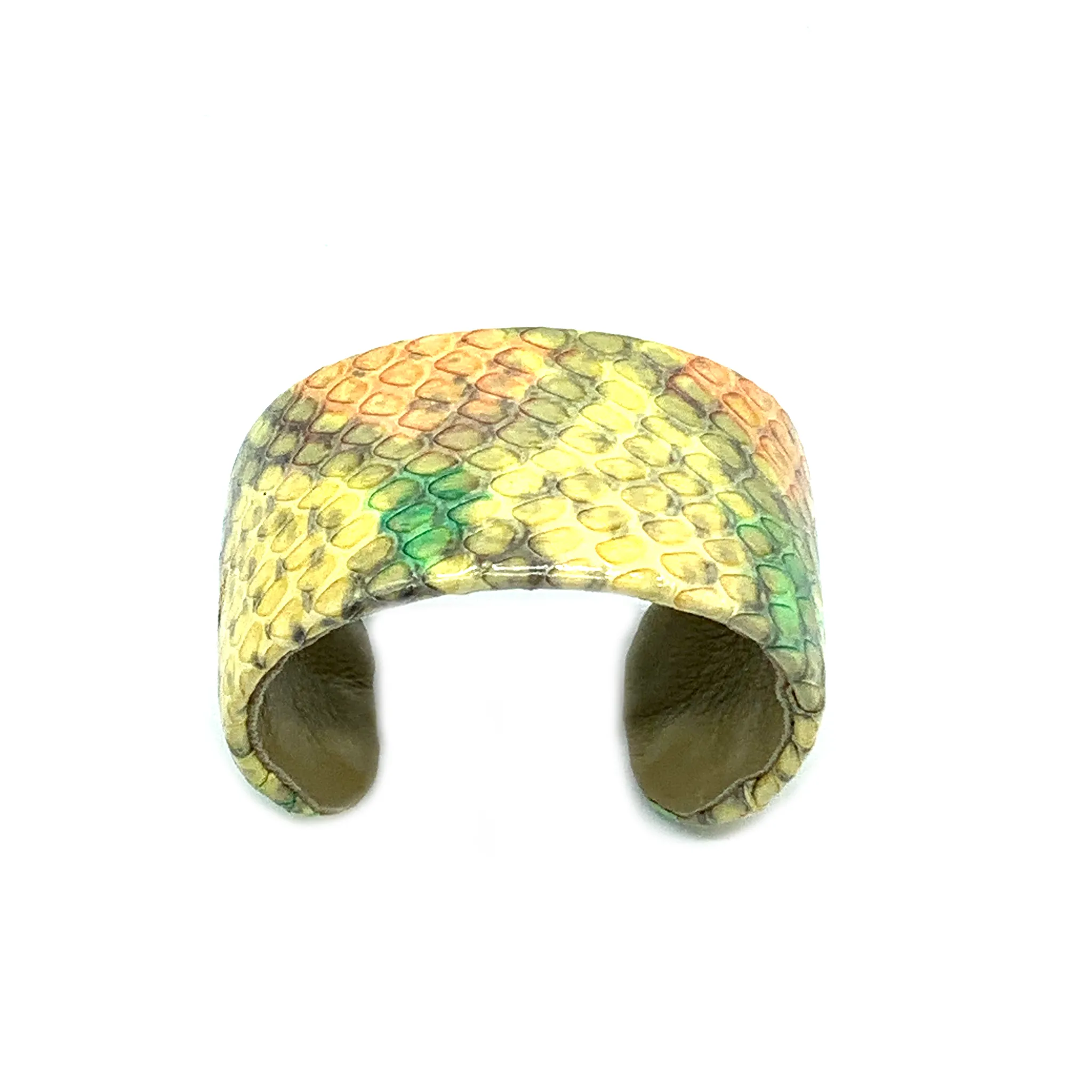 CA Christopher Augmon  Amazon Yellow Rainbow Water Snake 1 ½” Cuff