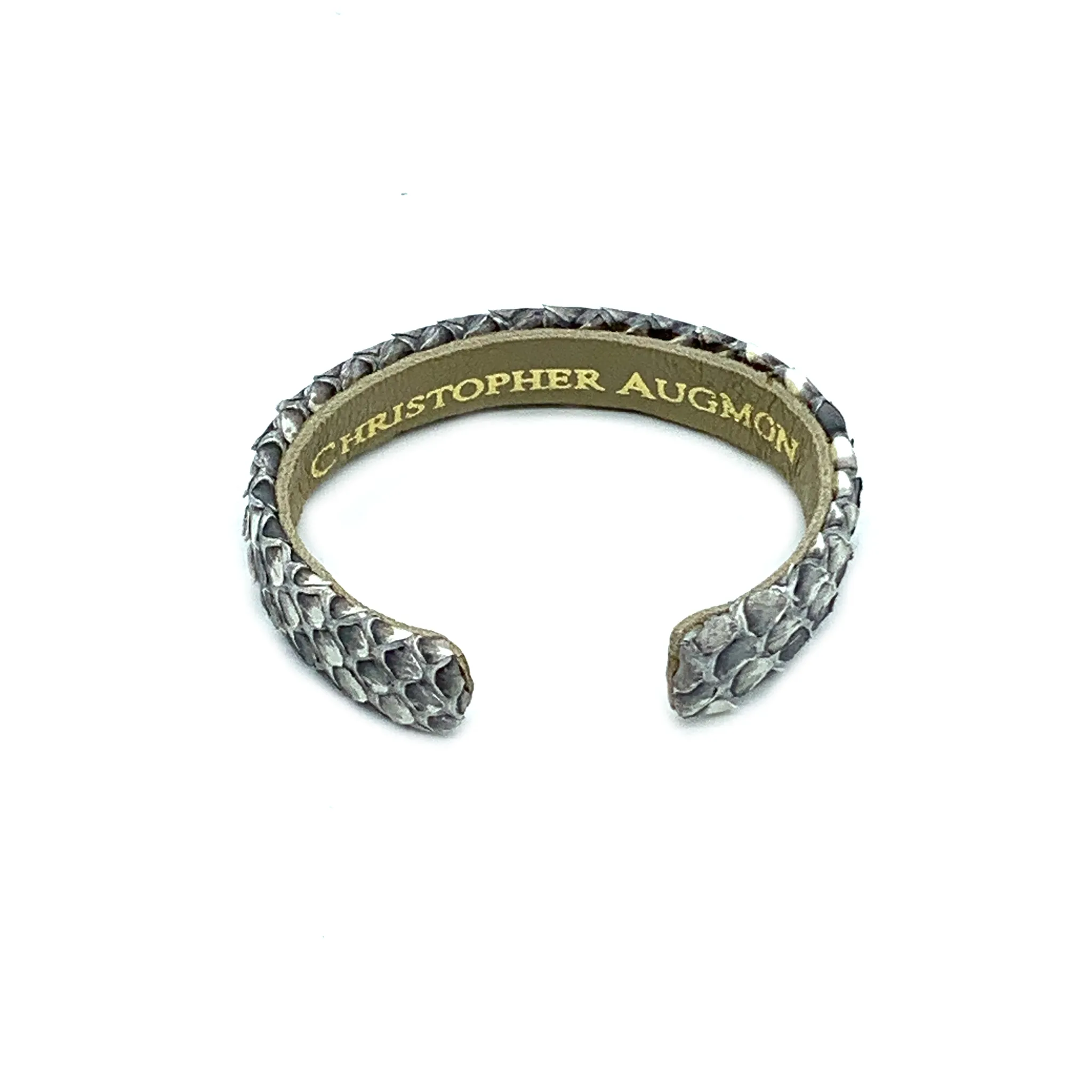 CA Christopher Augmon Matte Natural Python ½” Cuff