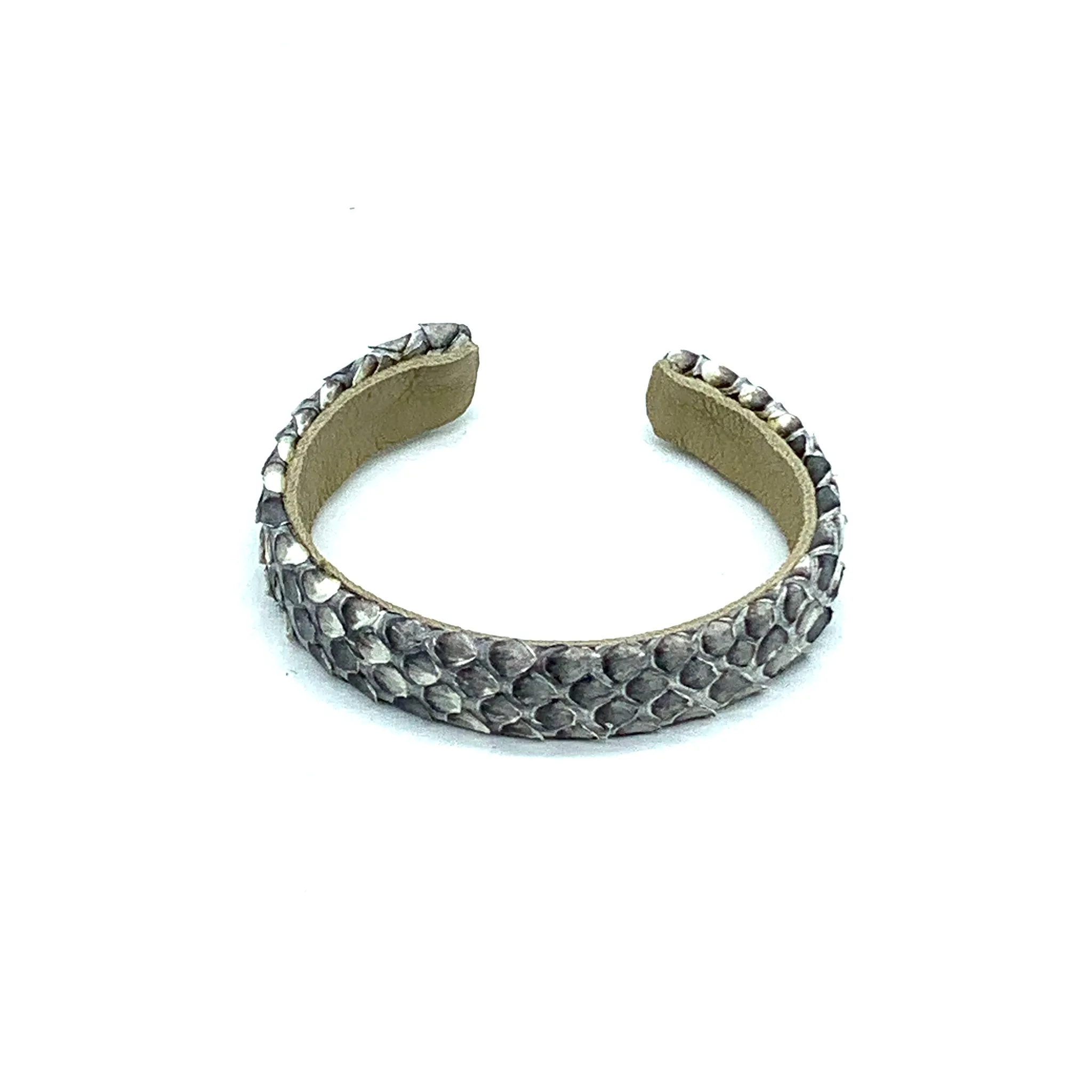 CA Christopher Augmon Matte Natural Python ½” Cuff