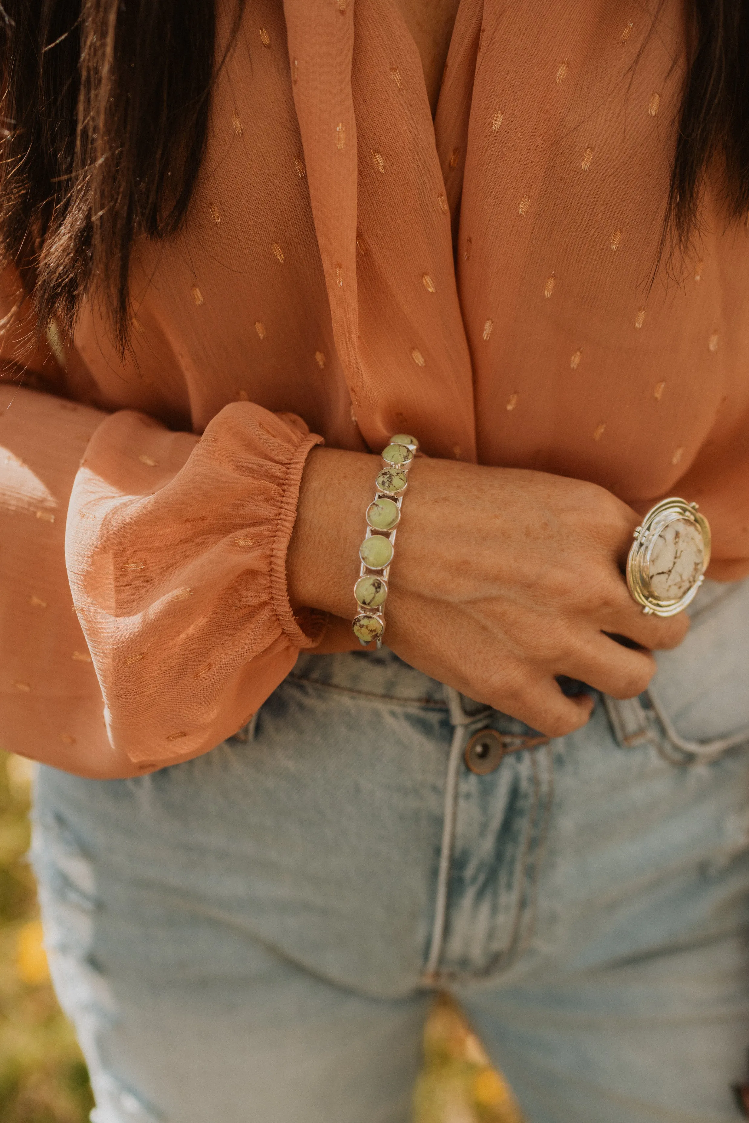 Carmina Cuff | Lemon Chrysoprase