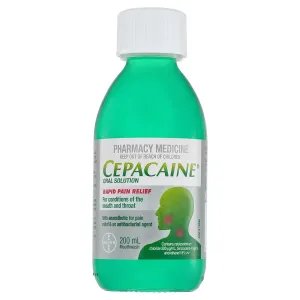 Cepacaine Mouthwash Liquid 200mL