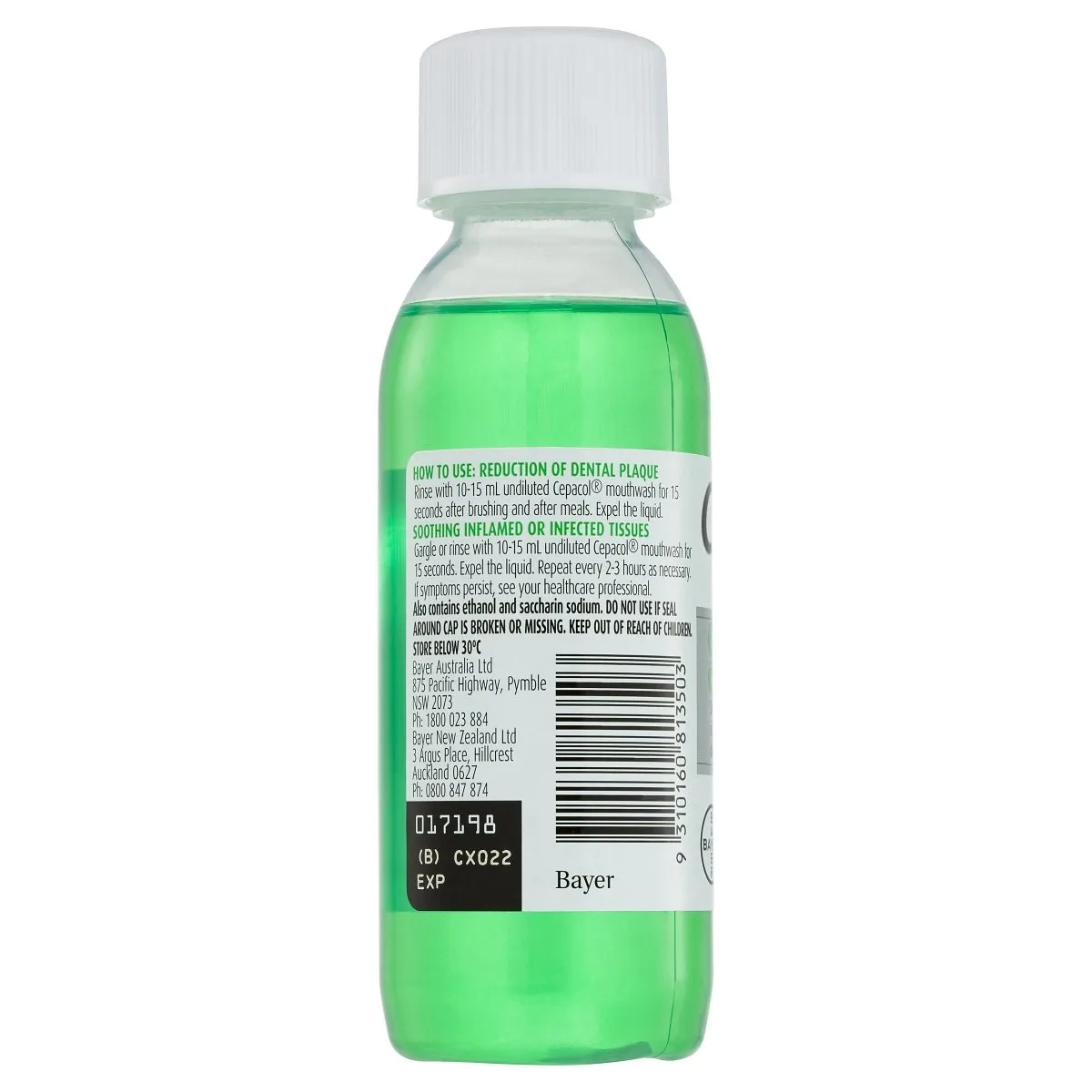 Cepacol Antibacterial Mint Mouthwash 150mL