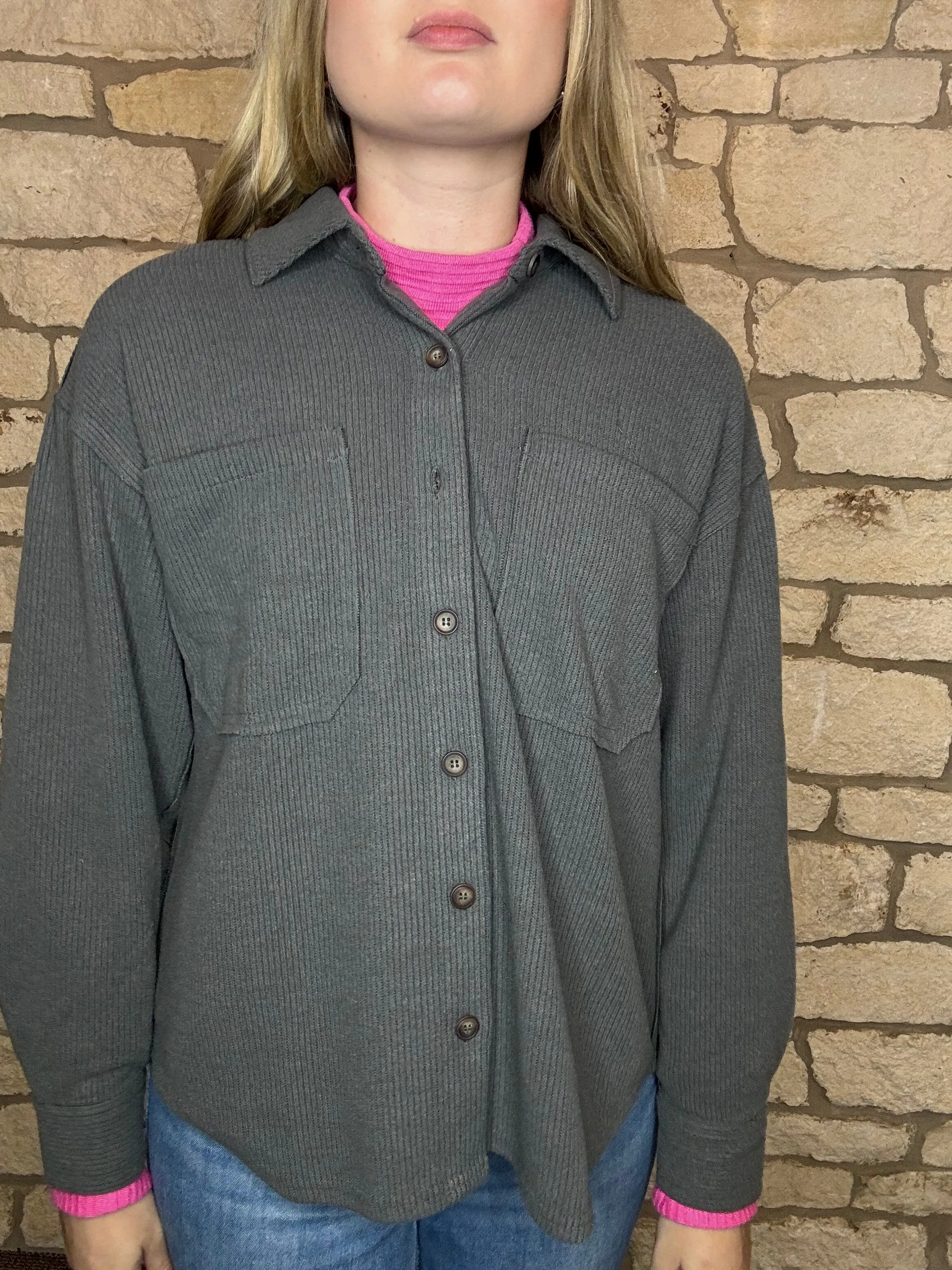 Charcoal Shacket