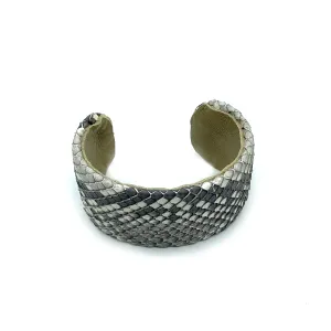Christopher Augmon Amazon Matte Natural Python  1 1/2" Cuff