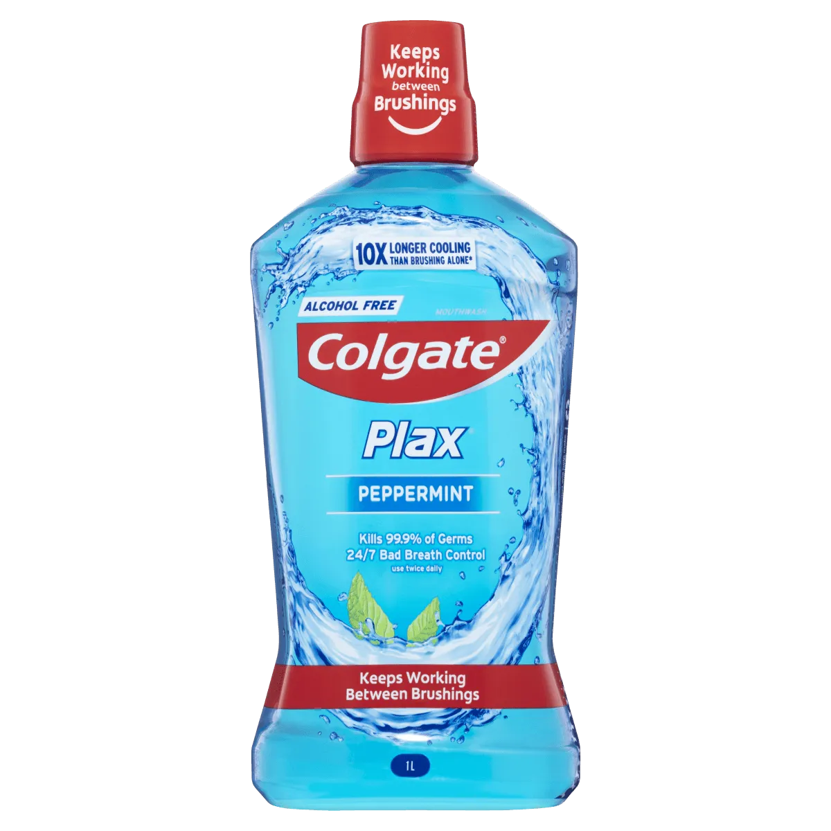 Colgate Plax Peppermint Antibacterial Mouthwash 1L